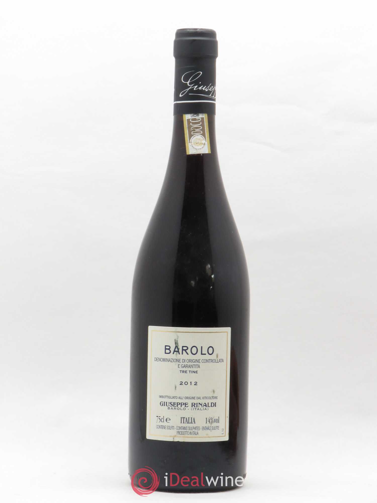 Barolo DOCG Tre Tine Giuseppe Rinaldi 2012 - Posten von 1 Flasche - 1