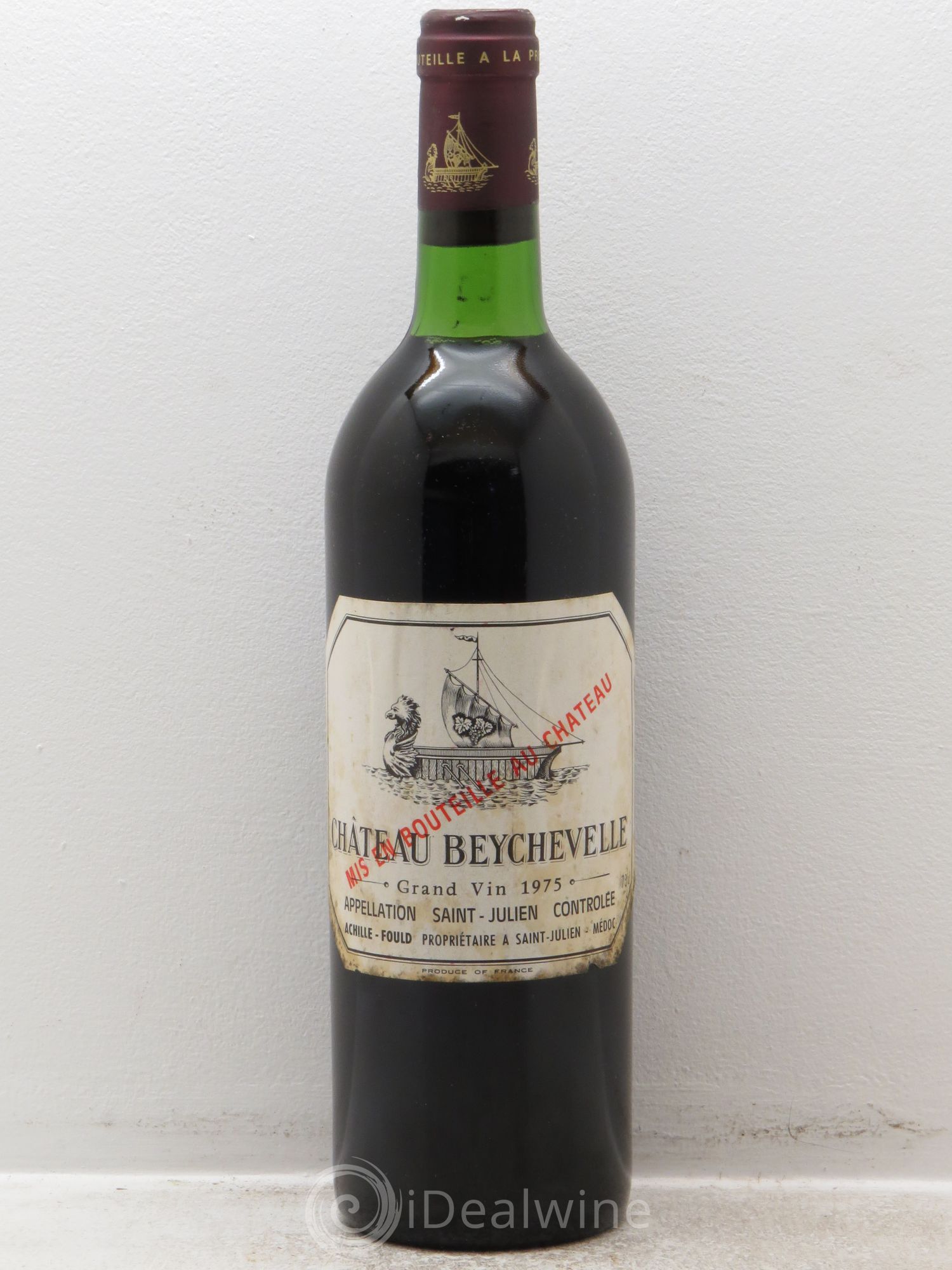 Château Beychevelle 4ème Grand Cru Classé 1975 - Lot de 1 bouteille - 0