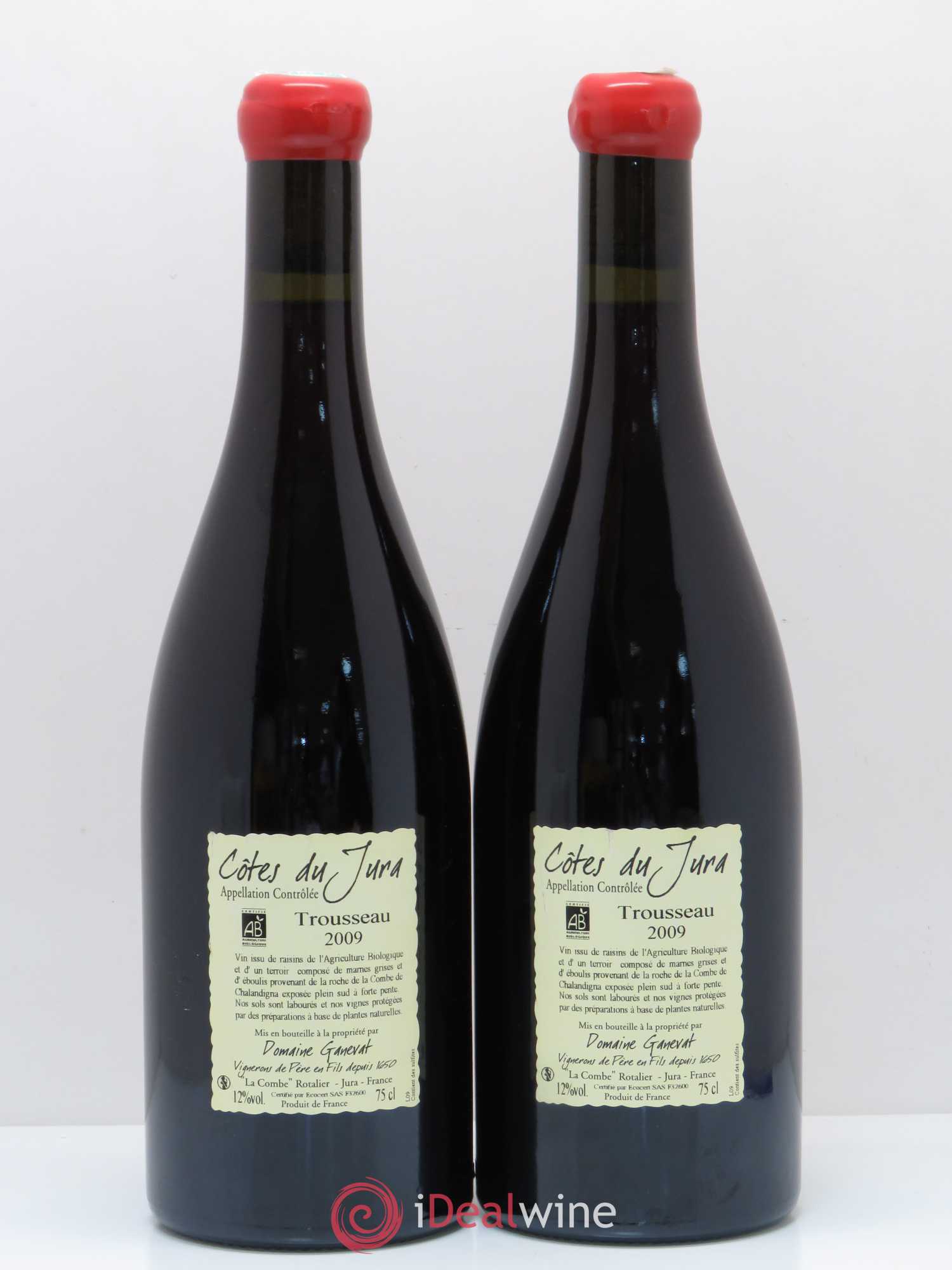 Côtes du Jura Plein Sud Jean-François Ganevat (Domaine) 2009 - Lot de 2 bouteilles - 1
