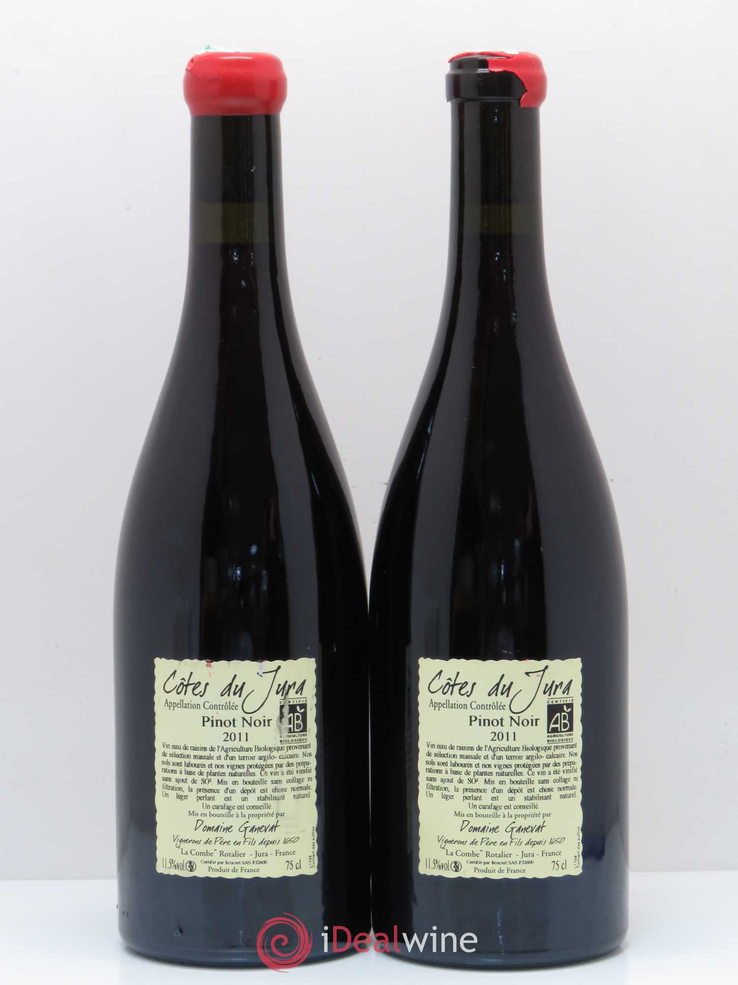 Côtes du Jura Cuvée Julien Jean-François Ganevat (Domaine) 2011 - Lot de 2 bouteilles - 1