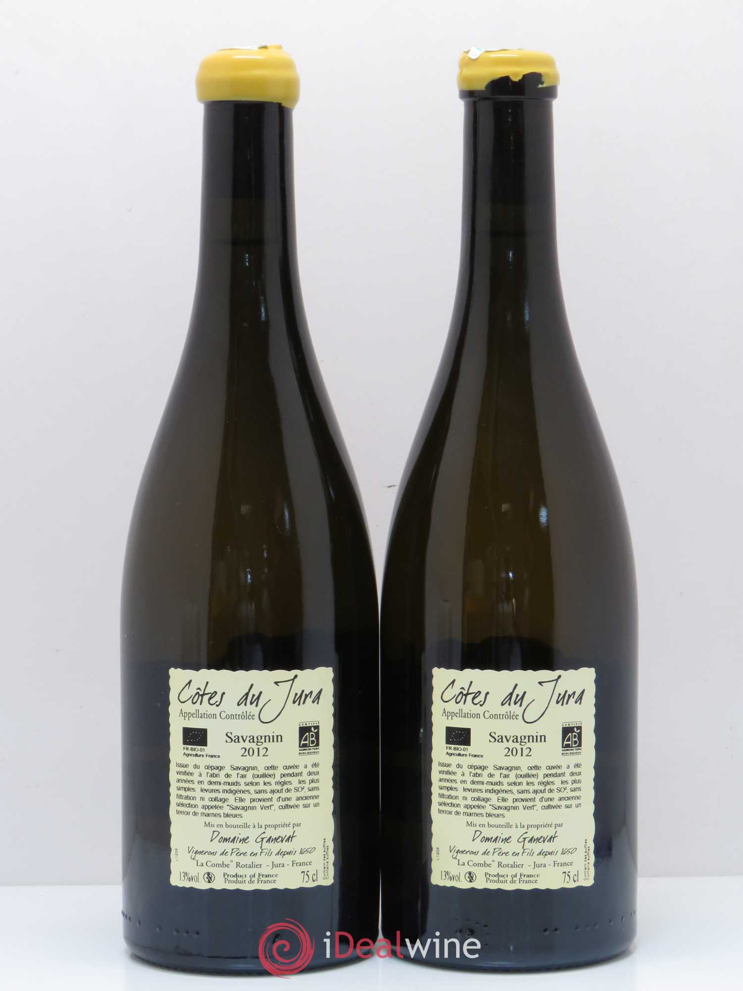 Côtes du Jura Les Chalasses Marnes Bleues Jean-François Ganevat (Domaine) 2012 - Lot de 2 bouteilles - 1