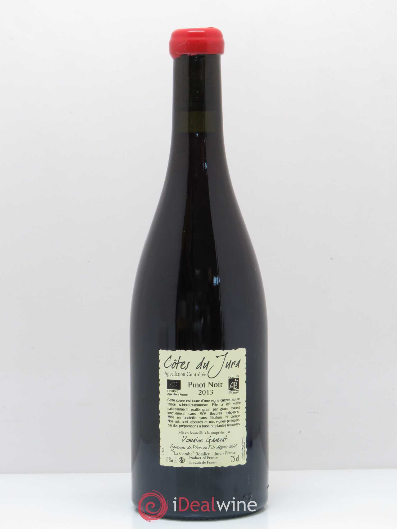 Côtes du Jura Pinot Noir En Billat  Jean-François Ganevat (Domaine) 2013 - Lot de 1 bouteille - 1