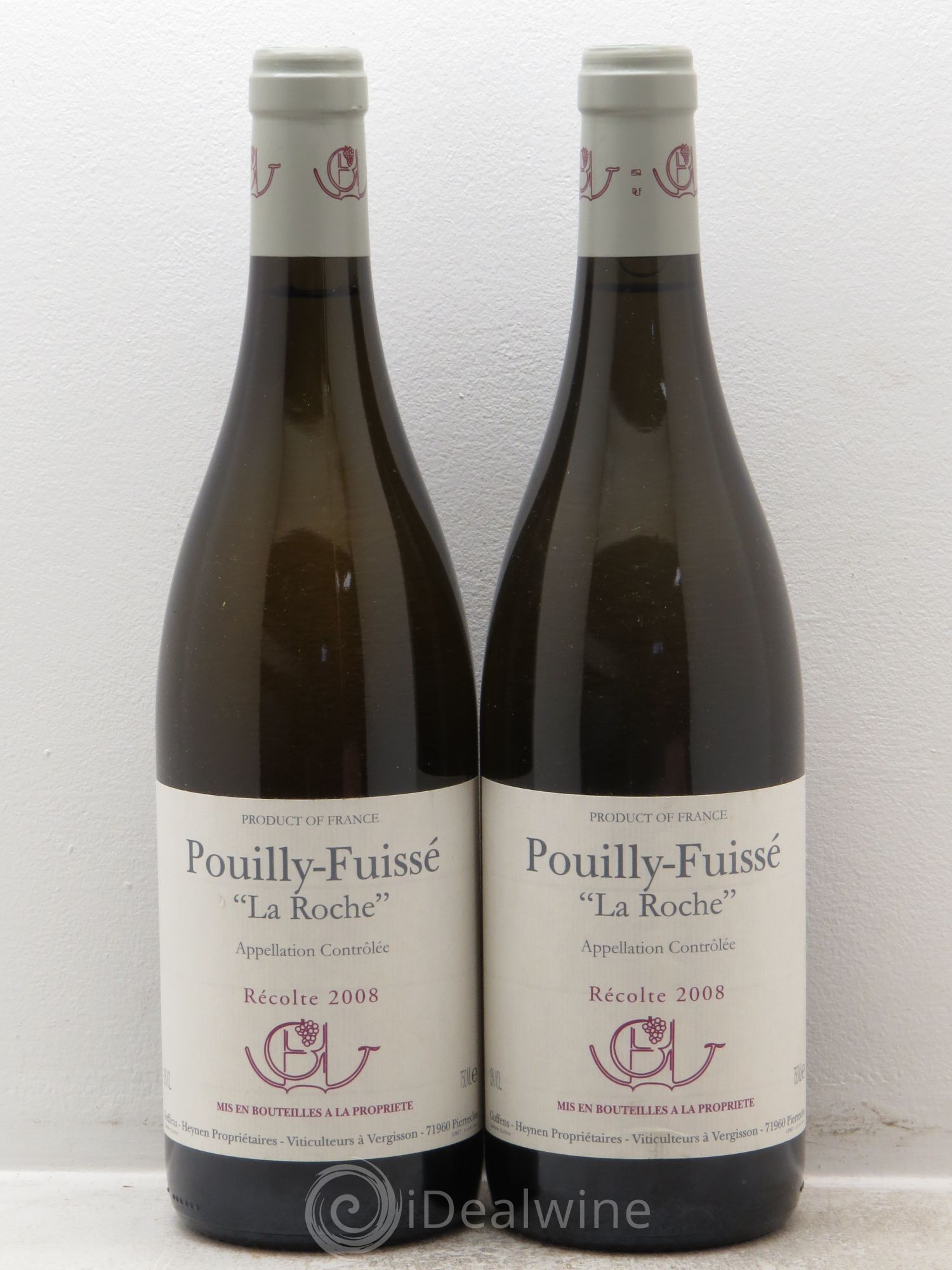 Pouilly-Fuissé La Roche 2008 - Lot de 2 bouteilles - 0