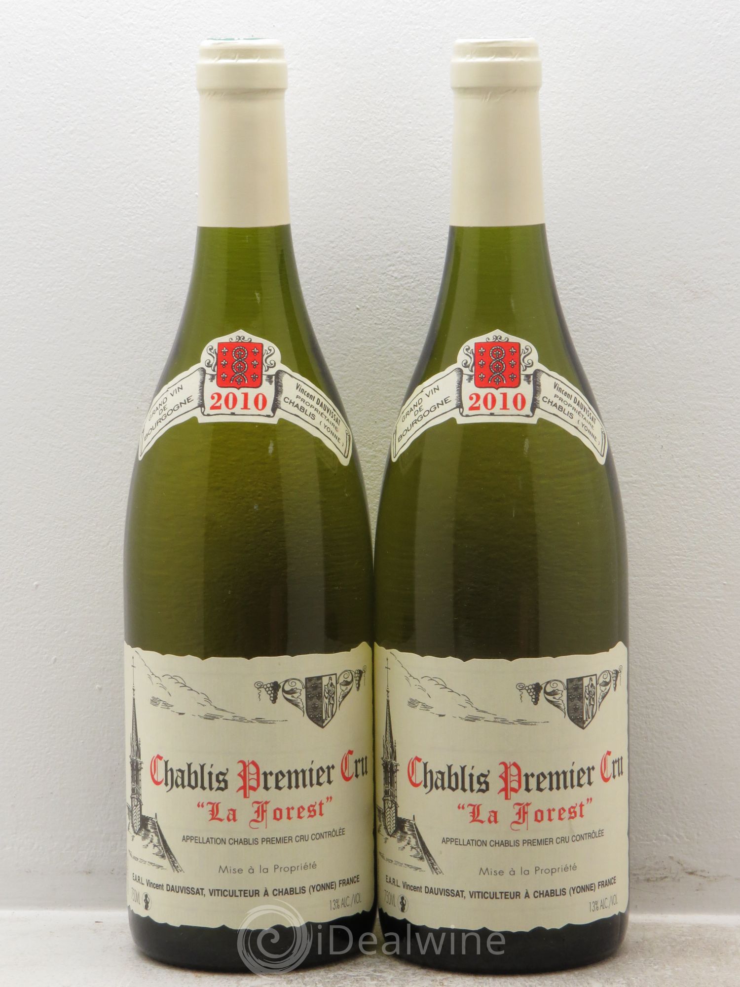 Chablis 1er Cru La Forest Vincent Dauvissat (Domaine) 2010 - Lot de 2 bouteilles - 0