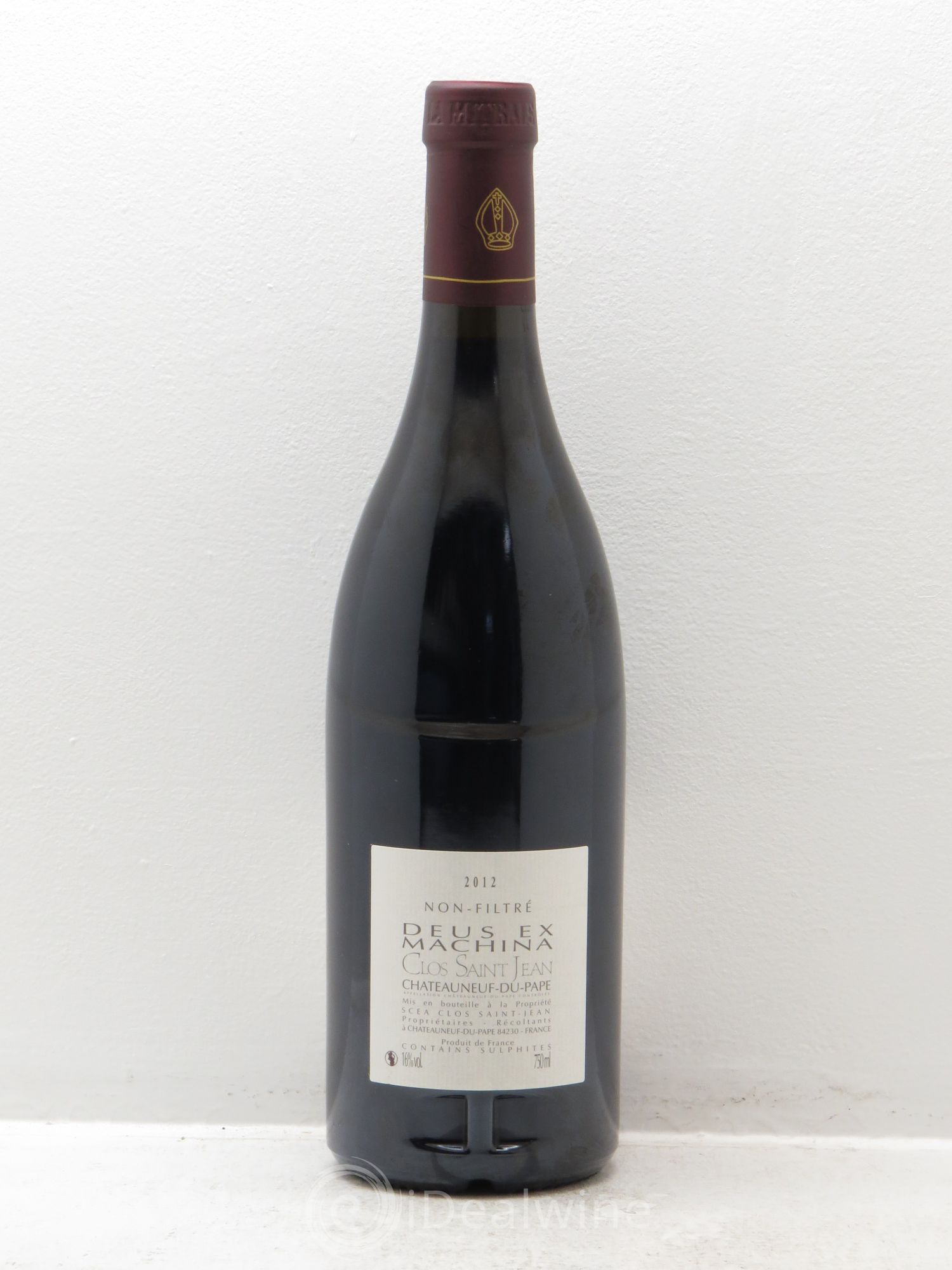 Châteauneuf-du-Pape Clos Saint-Jean Deus Ex Machina Pascal et Vincent Maurel 2012 - Lot de 1 bouteille - 1