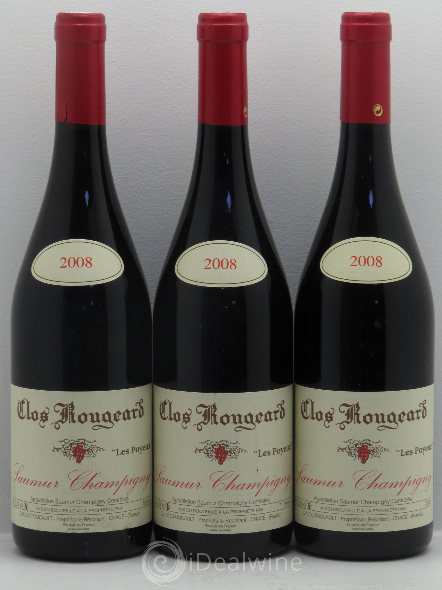 Saumur-Champigny Les Poyeux Clos Rougeard 2008 - Lot de 3 bouteilles - 0