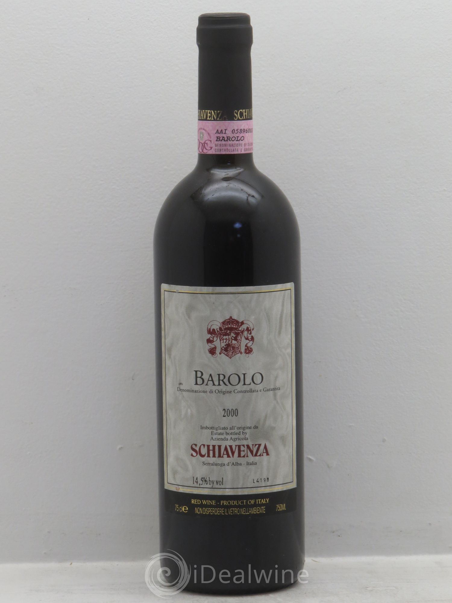 Barolo Schiavenza 2000 - Lot de 1 bouteille - 0
