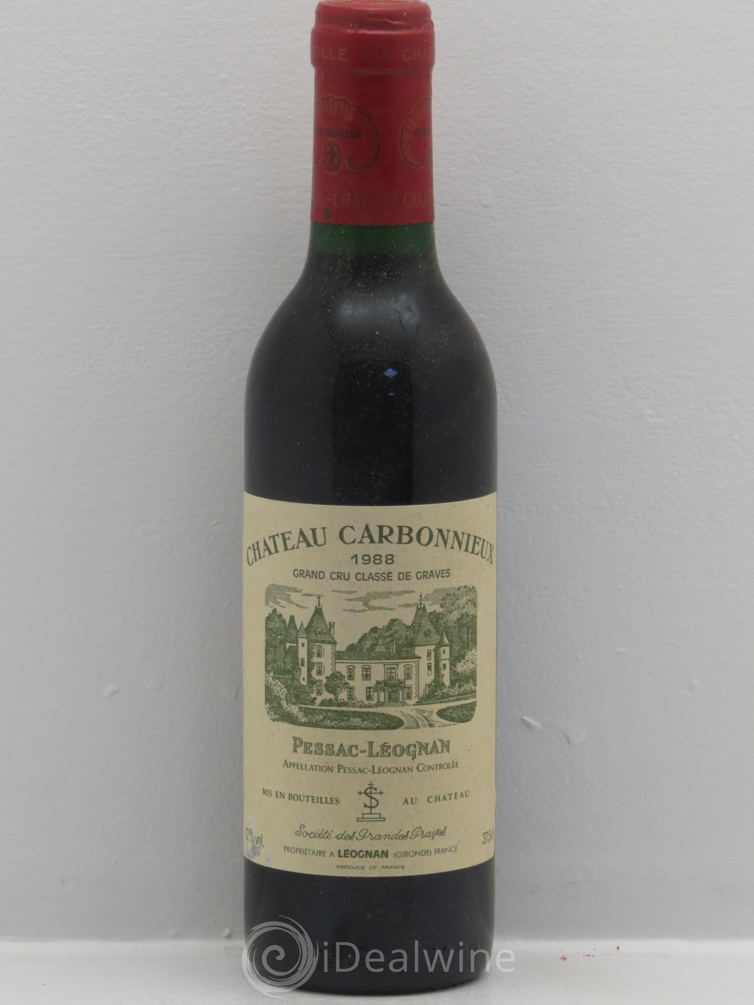 Château Carbonnieux Cru Classé de Graves 1988 - Lot de 12 demi bouteilles - 0