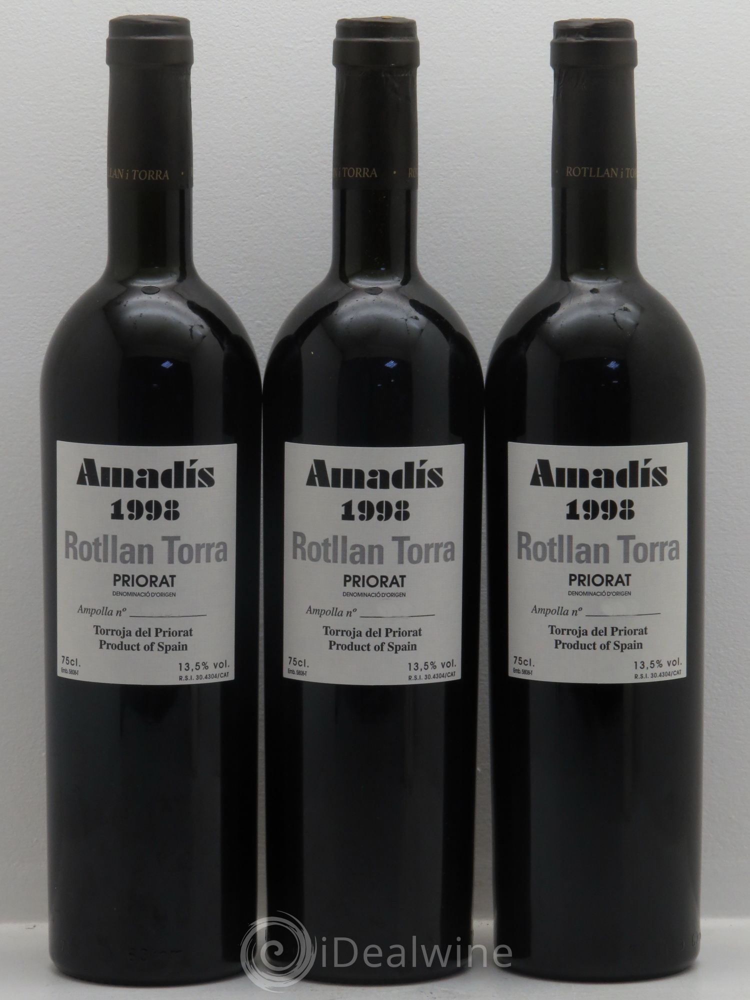 Priorat DOCA Amadis - Rotlan Torra 1998 - Posten von 3 Flaschen - 0