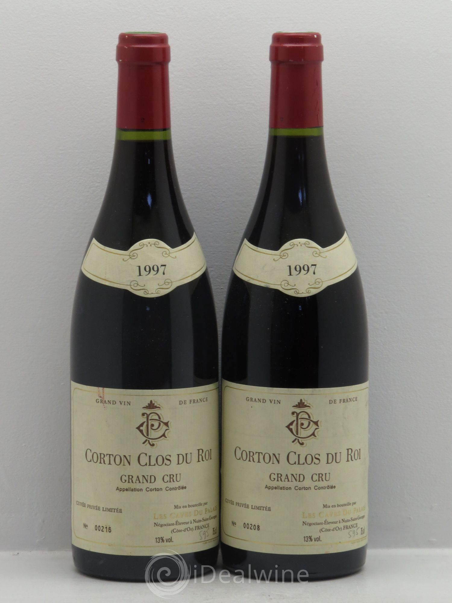 Corton Grand Cru Clos du Roi - Caves du Palais 1997 - Posten von 2 Flaschen - 0