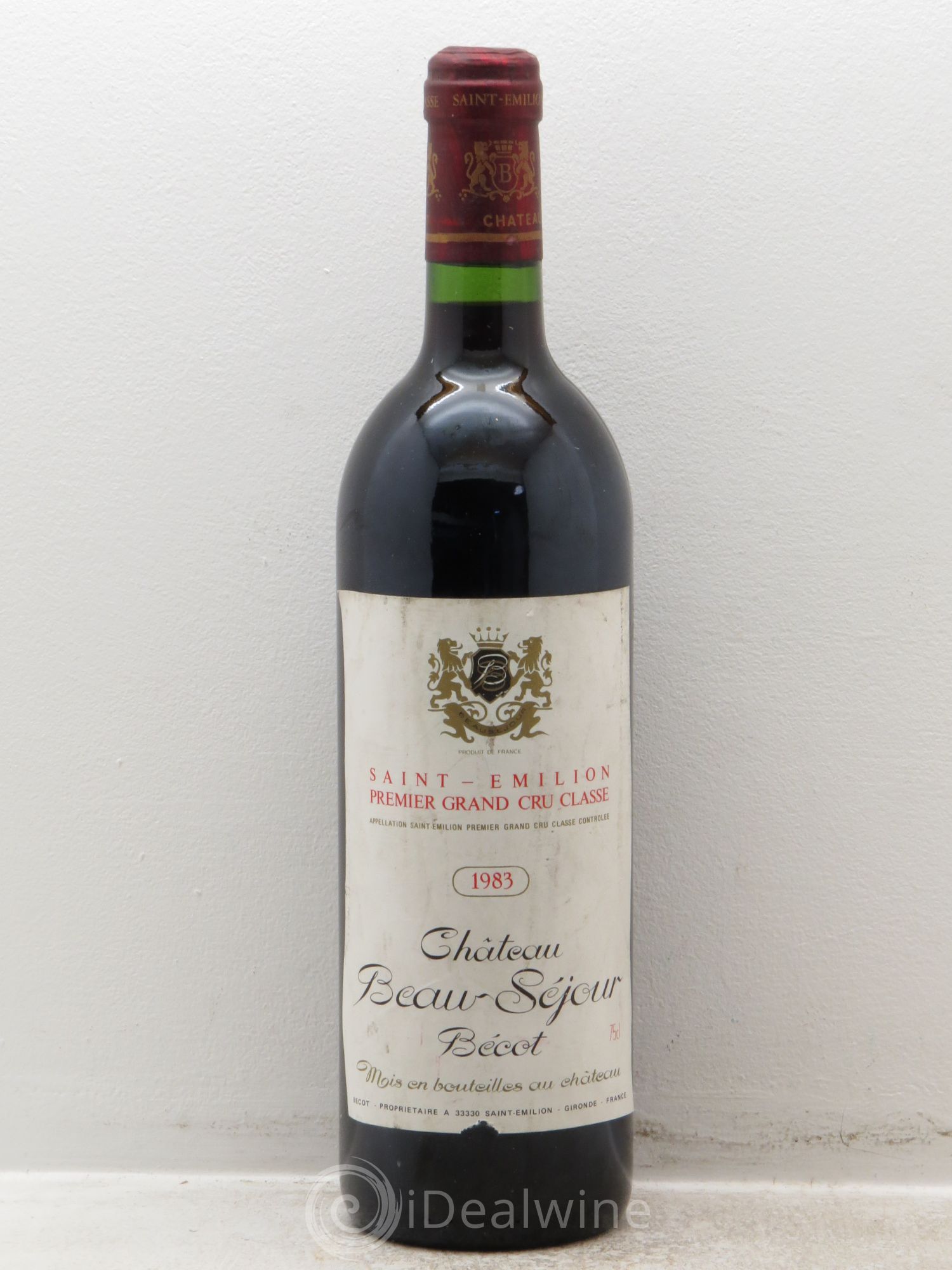 Château Beau-Séjour Bécot 1er Grand Cru Classé B 1983 - Posten von 1 Flasche - 0