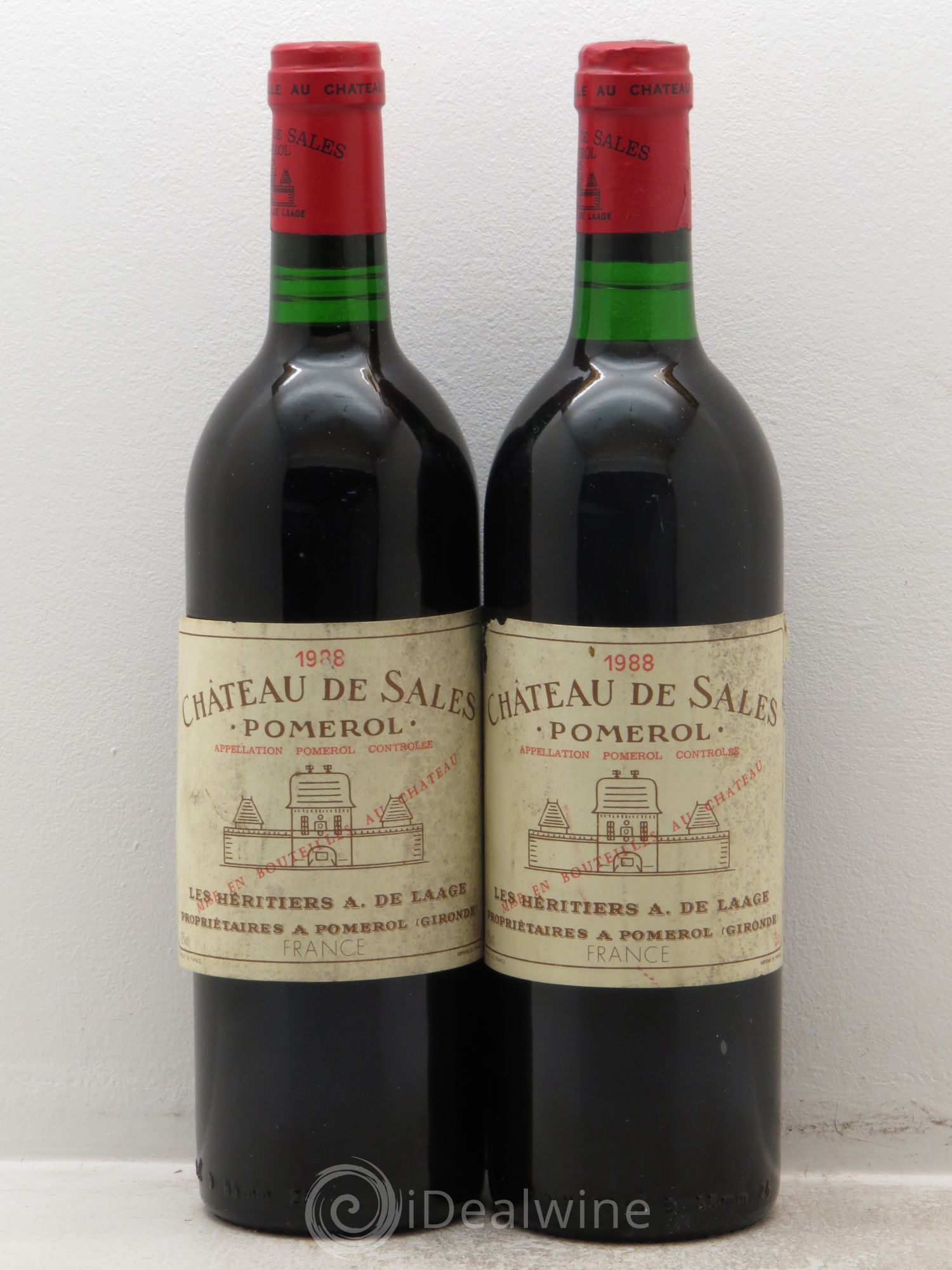 Château de Sales 1988 - Lot de 2 bouteilles - 0