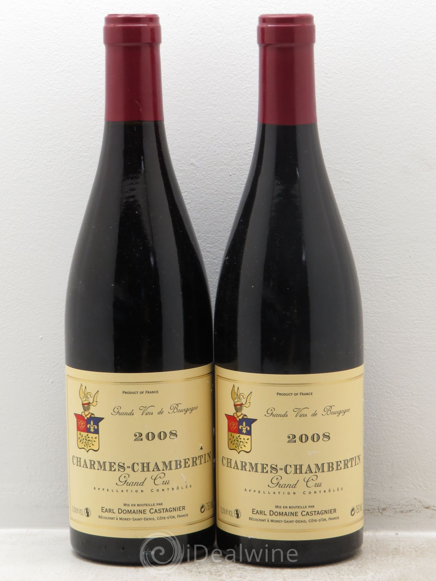 Charmes-Chambertin Grand Cru Domaine Castagnier (sans prix de réserve) 2008 - Posten von 2 Flaschen - 0