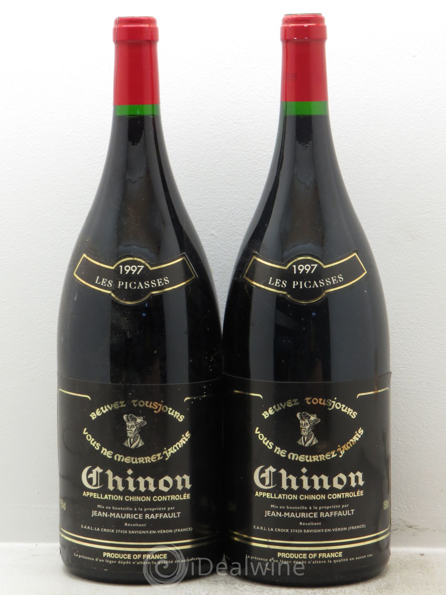 Chinon Les Picasses Jean-Maurice Raffault (sans prix de réserve) 1997 - Posten von 2 Magnum - 0