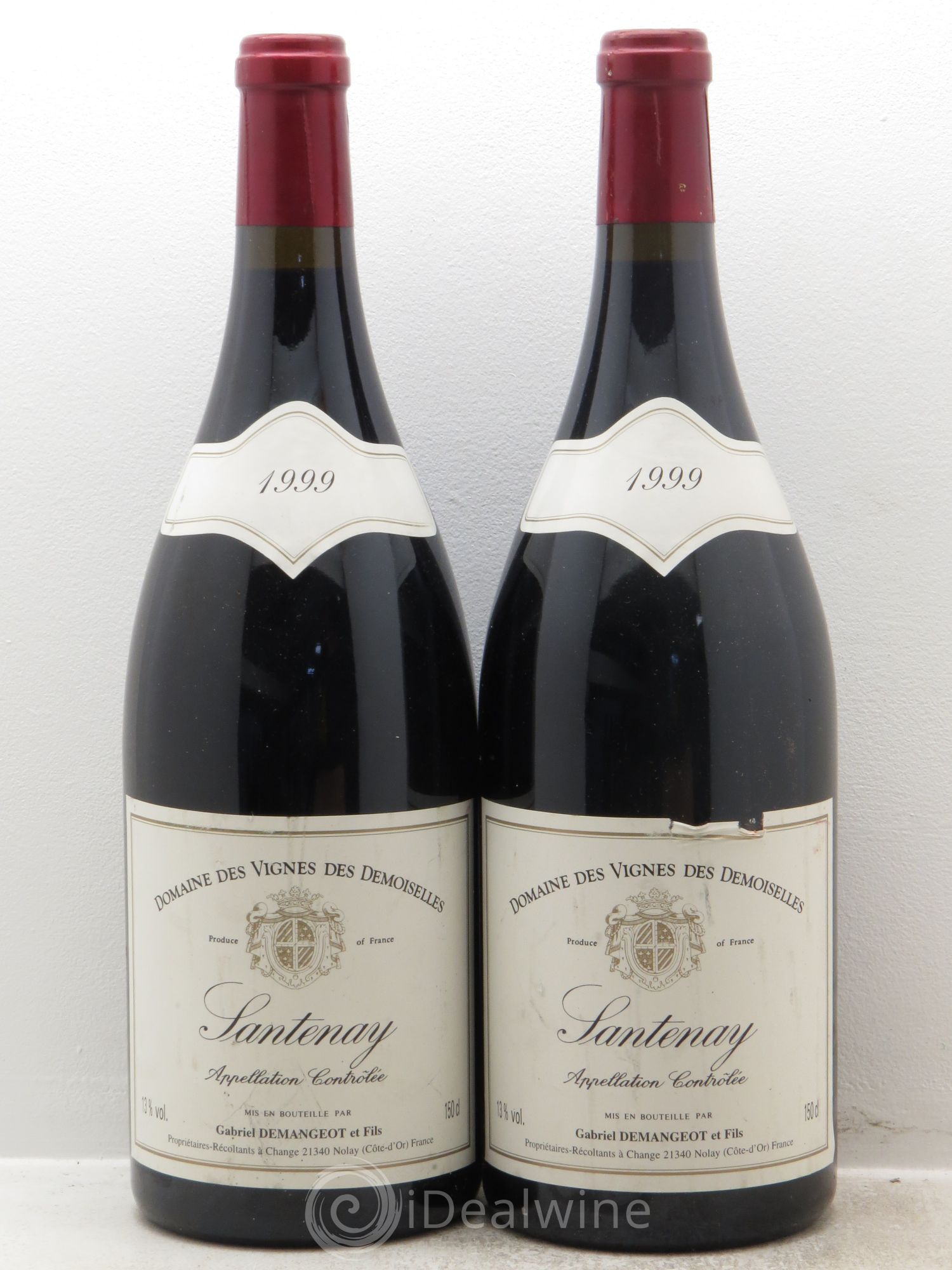 Santenay Vignes des Demoiselles Domaine Demangeot (sans prix de réserve) 1999 - Lot de 2 magnums - 0