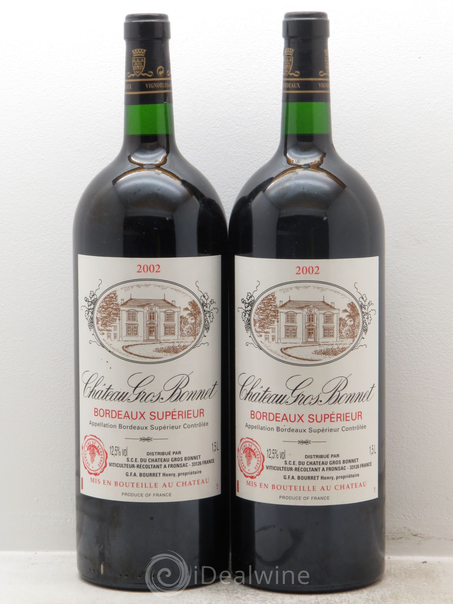 Château Bonnet Château Gros Bonnet 2002 - Posten von 2 Magnum - 0
