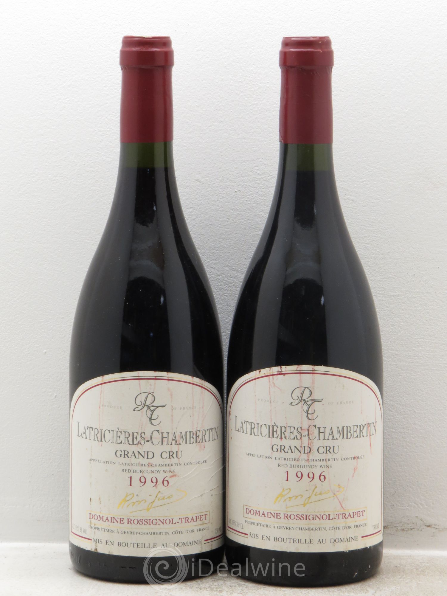 Latricières-Chambertin Grand Cru Rossignol-Trapet (Domaine) (sans prix de réserve) 1996 - Lot de 2 bouteilles - 0