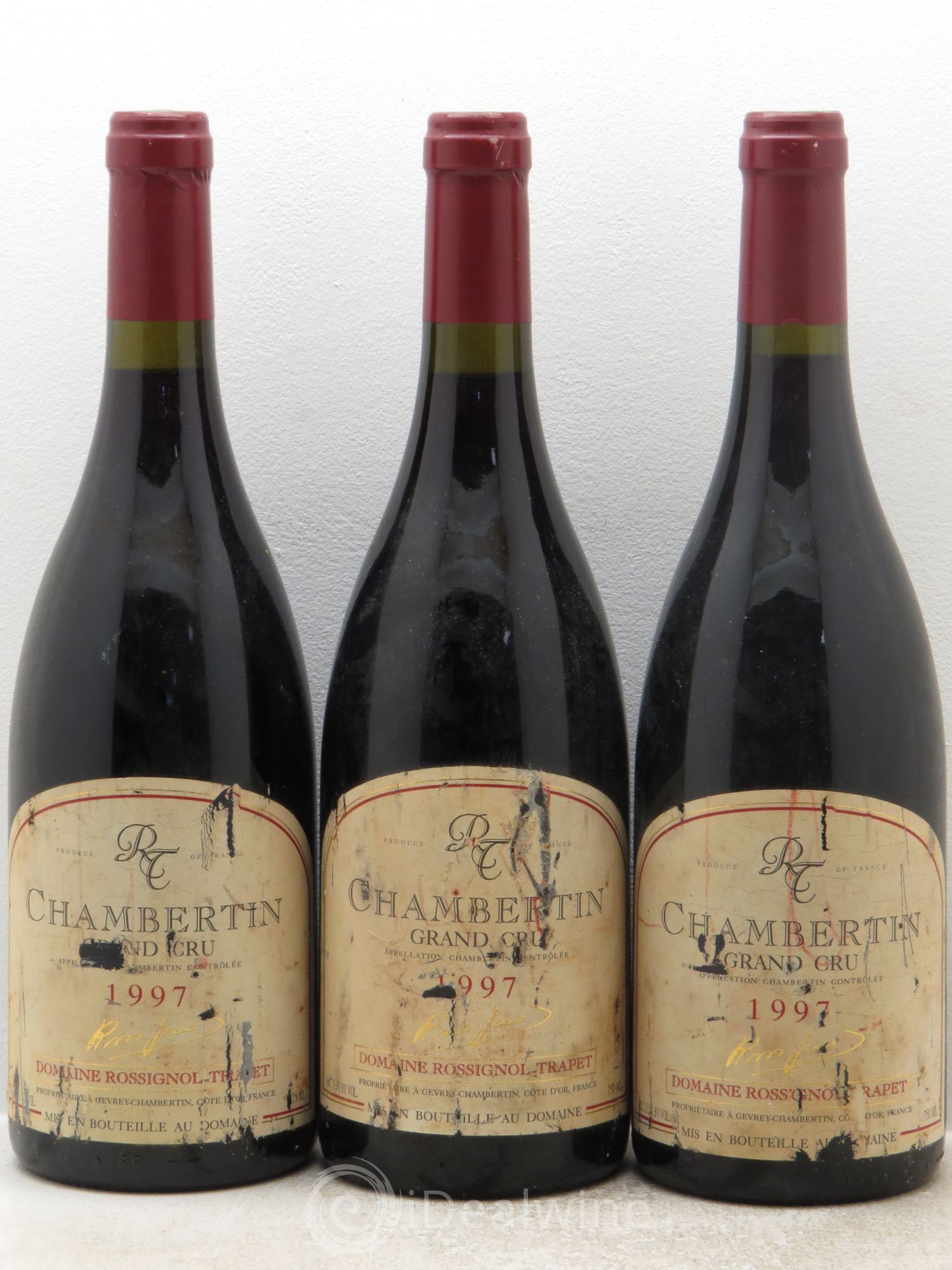 Chambertin Grand Cru Rossignol-Trapet (Domaine) (sans prix de réserve) 1997 - Lot de 3 bouteilles - 0