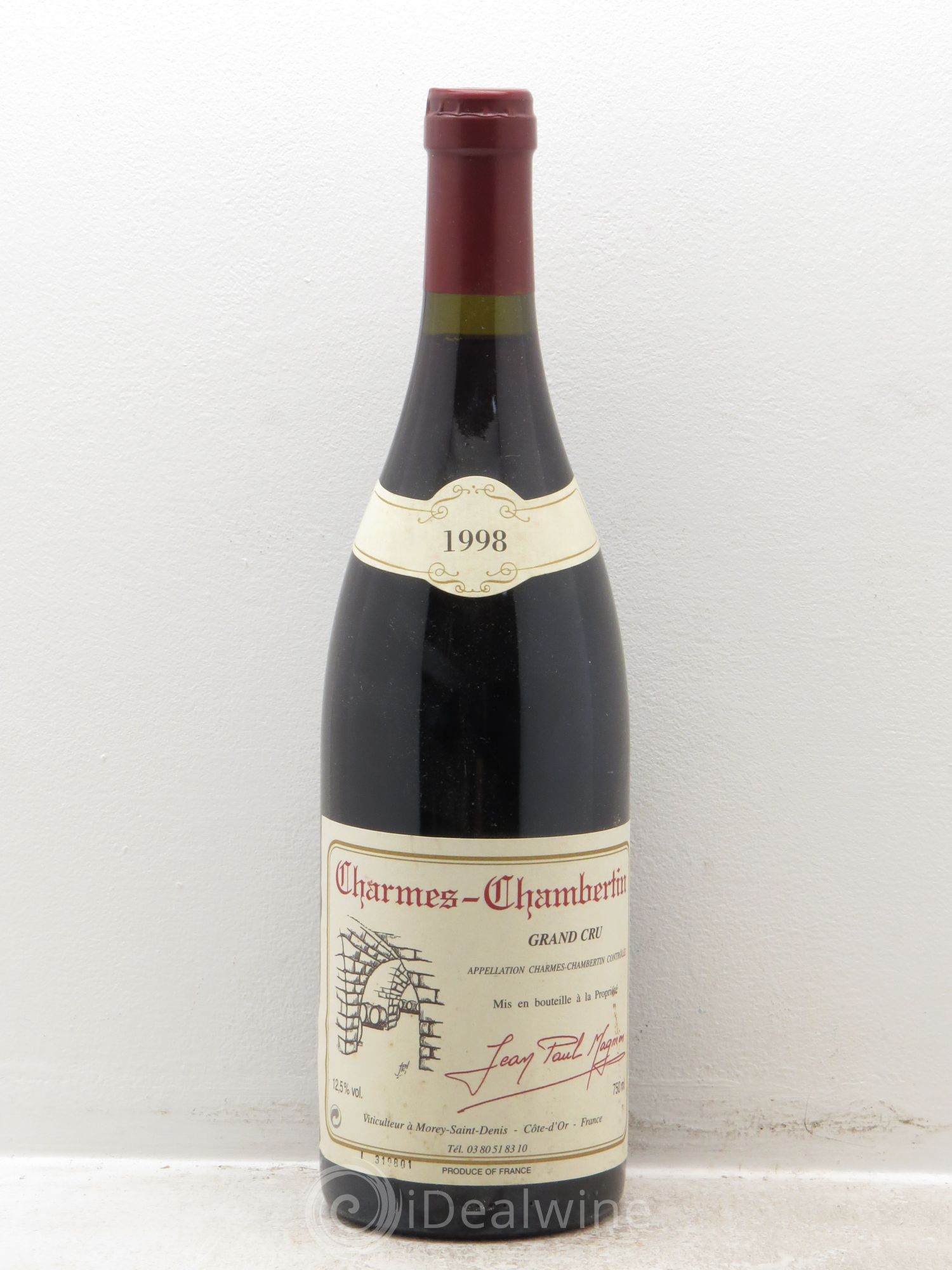 Charmes-Chambertin Grand Cru Jean-Paul Magnien 1998 - Lot de 1 bouteille - 0
