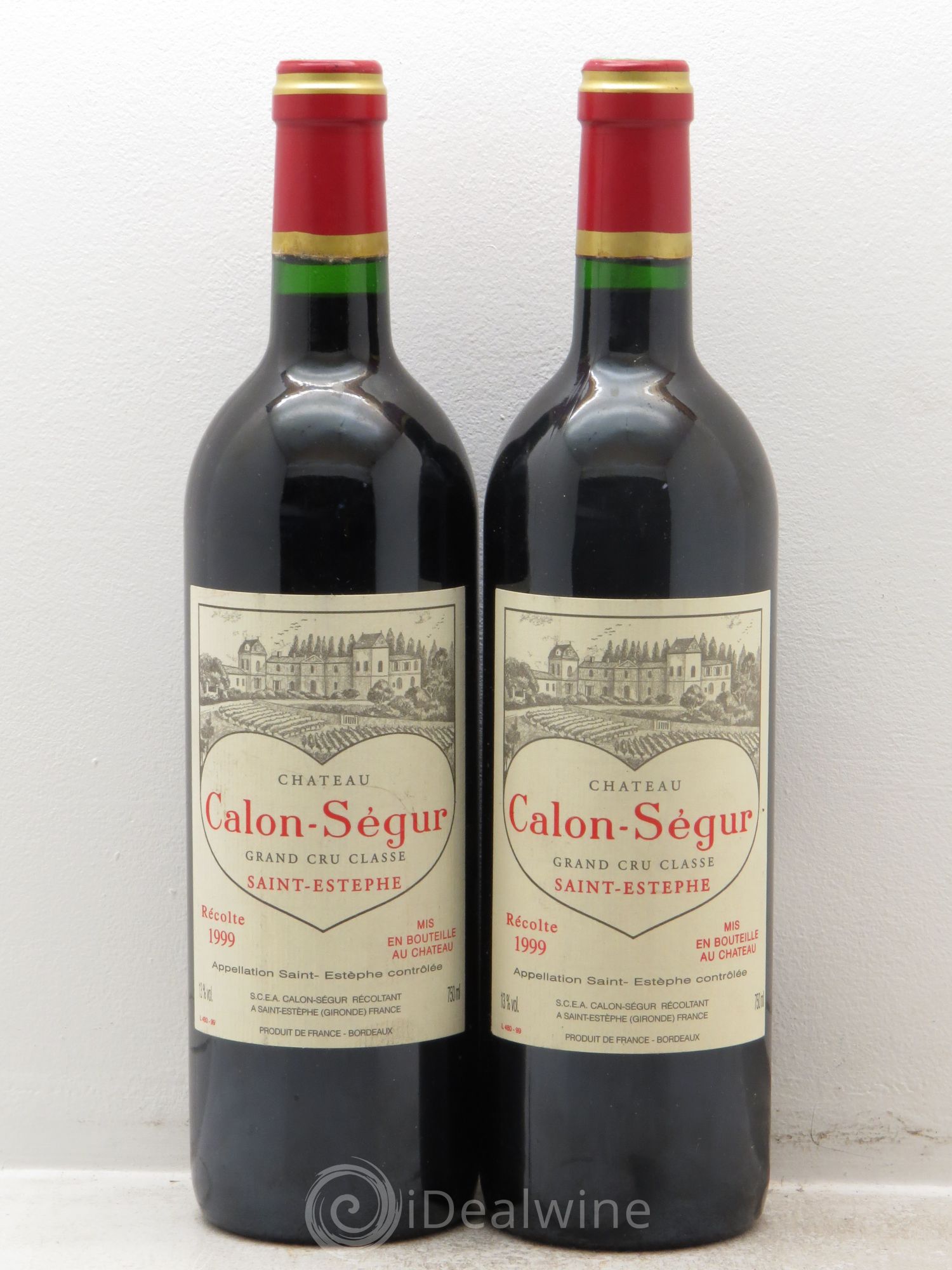 Château Calon Ségur 3ème Grand Cru Classé 1999 - Lot de 2 bouteilles - 0