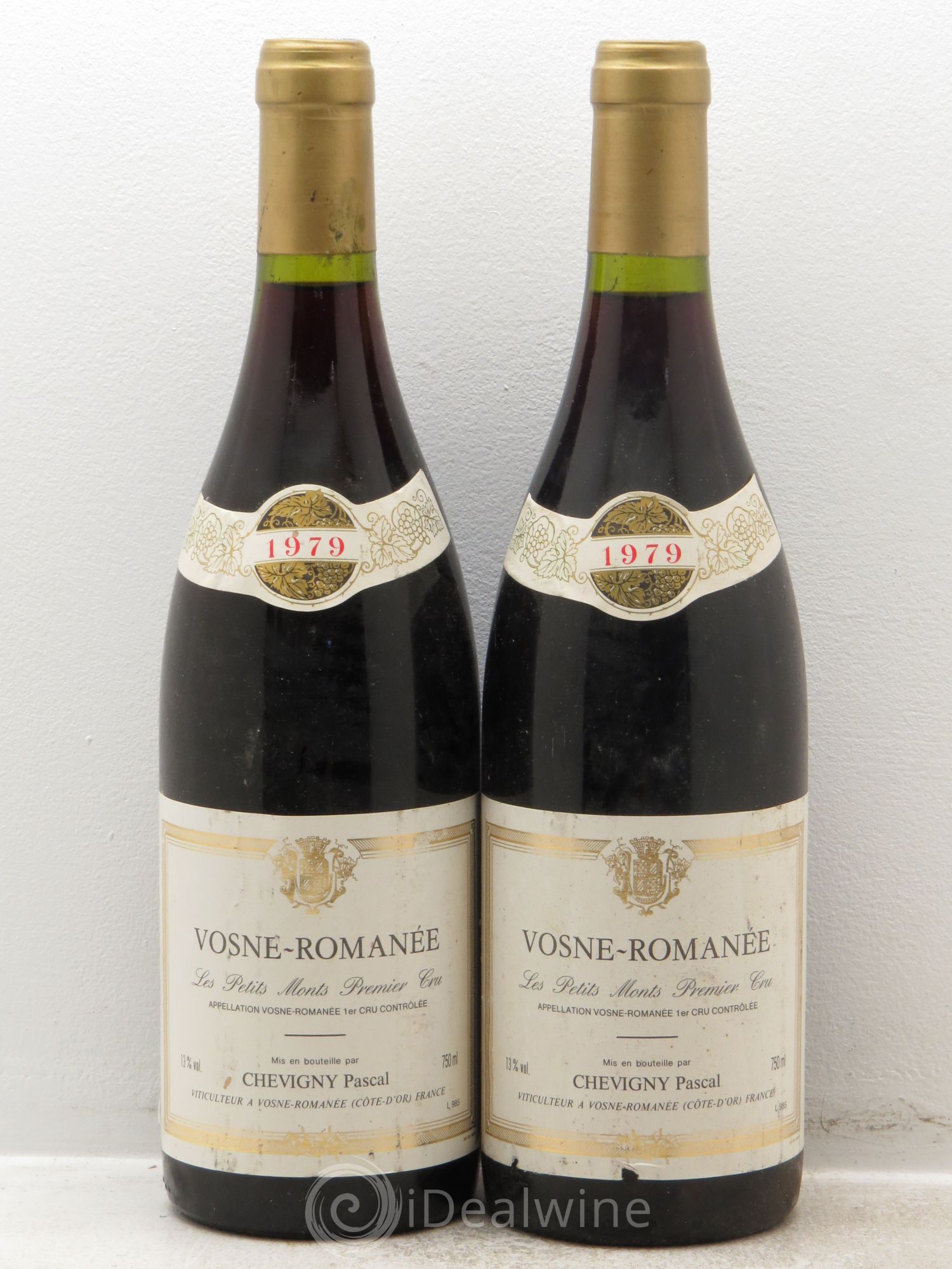 Vosne-Romanée 1er Cru Léger dépot 1979 - Lot de 2 bouteilles - 0