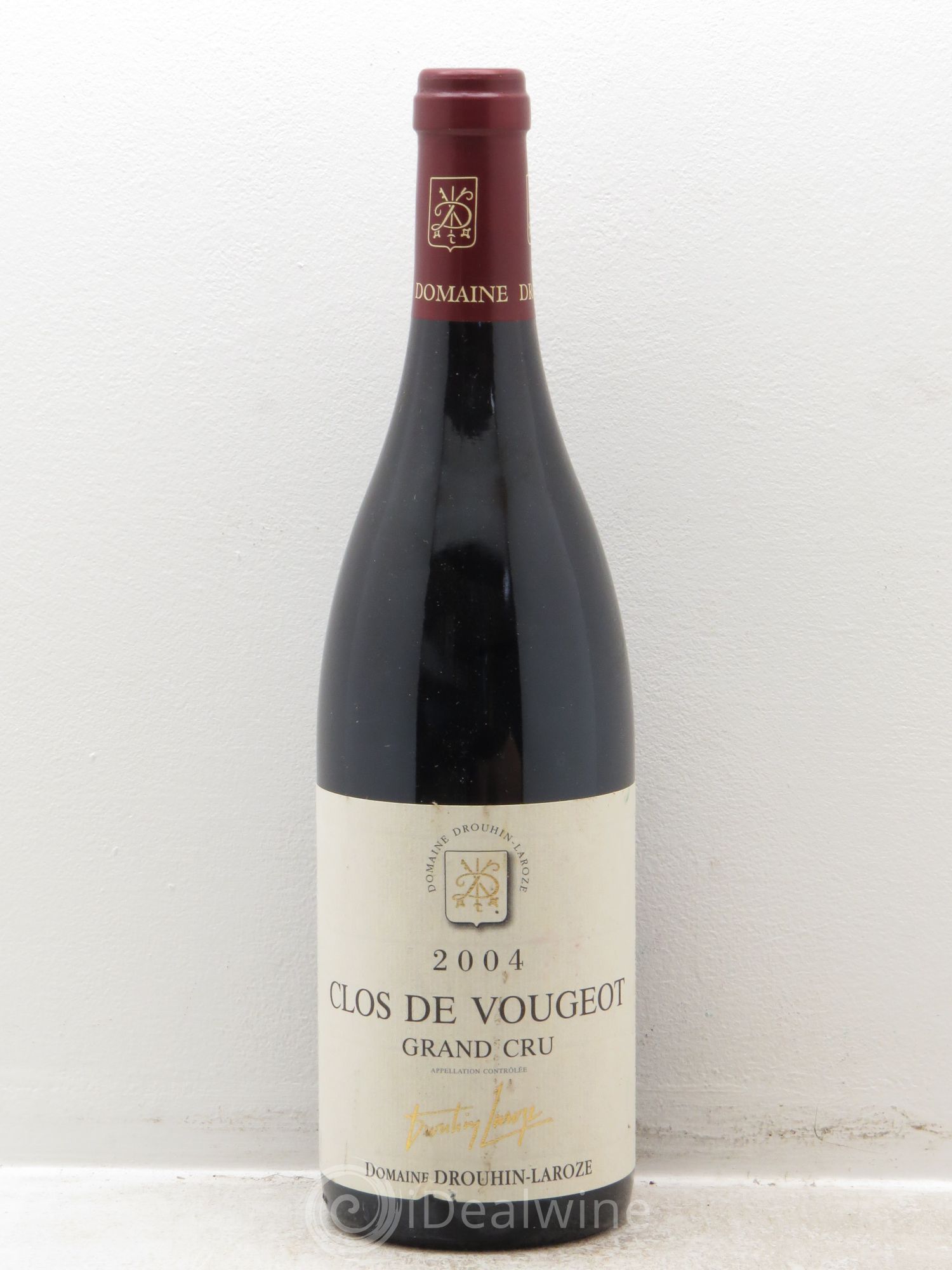 Clos de Vougeot Grand Cru Domaine Drouhin-Laroze 2004 - Lot de 1 bouteille - 0