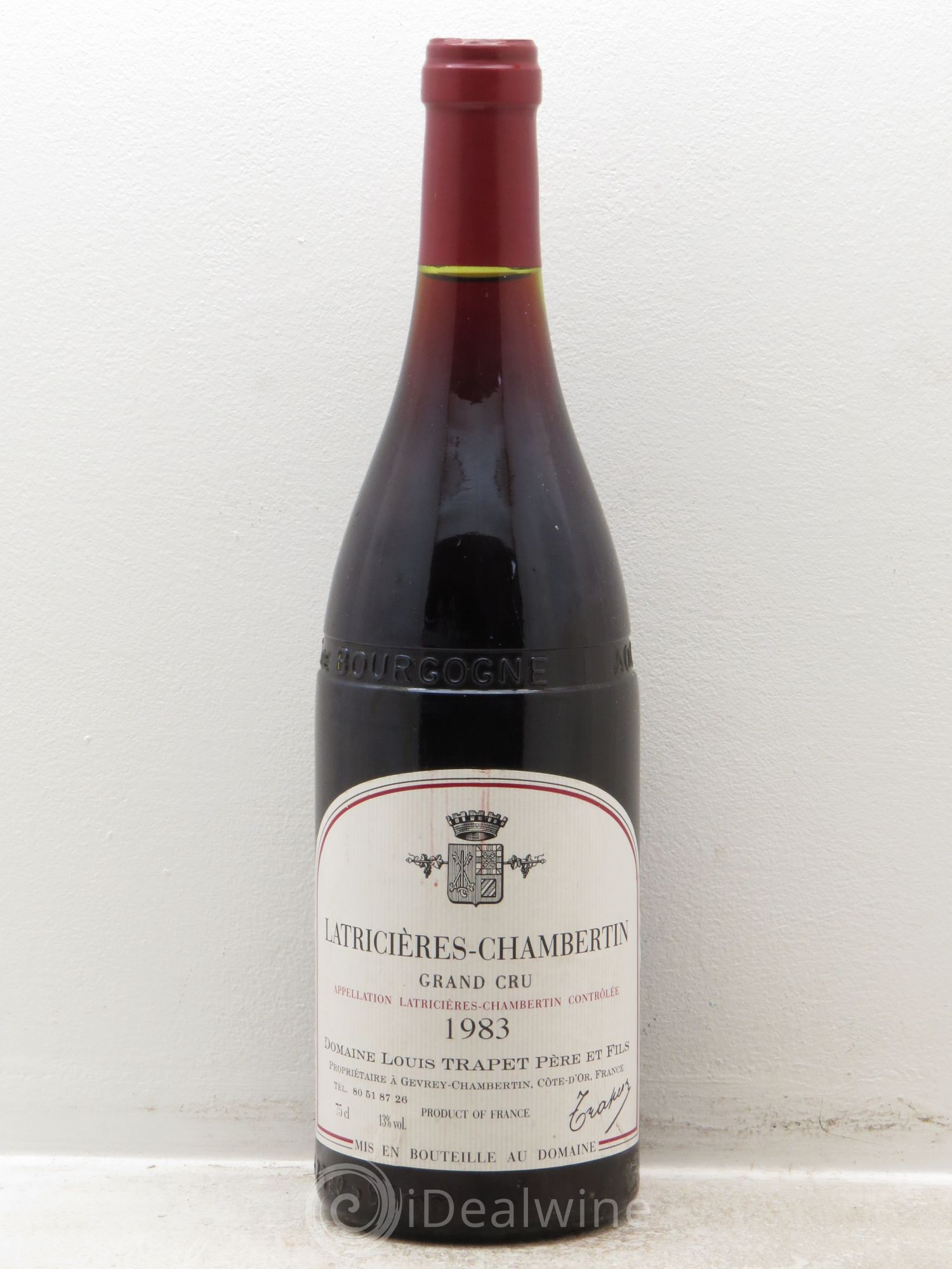 Latricières-Chambertin Grand Cru Domaine Trapet 1983 - Lot de 1 bouteille - 0