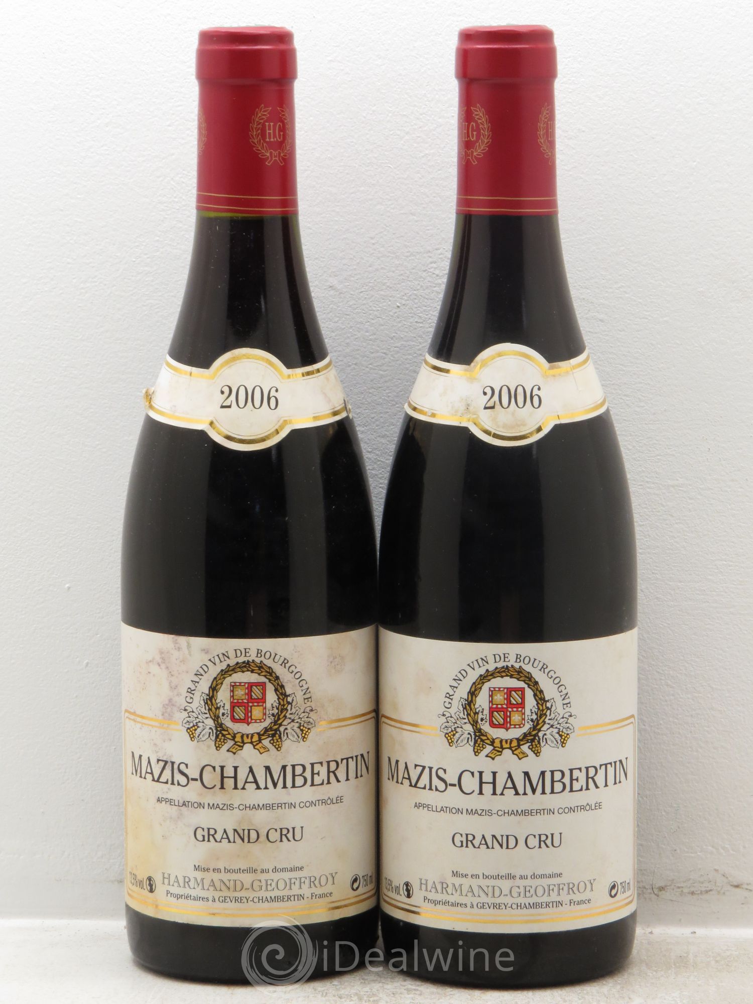 Mazis-Chambertin Grand Cru Harmand-Geoffroy (Domaine) 2006 - Lot de 2 bouteilles - 0