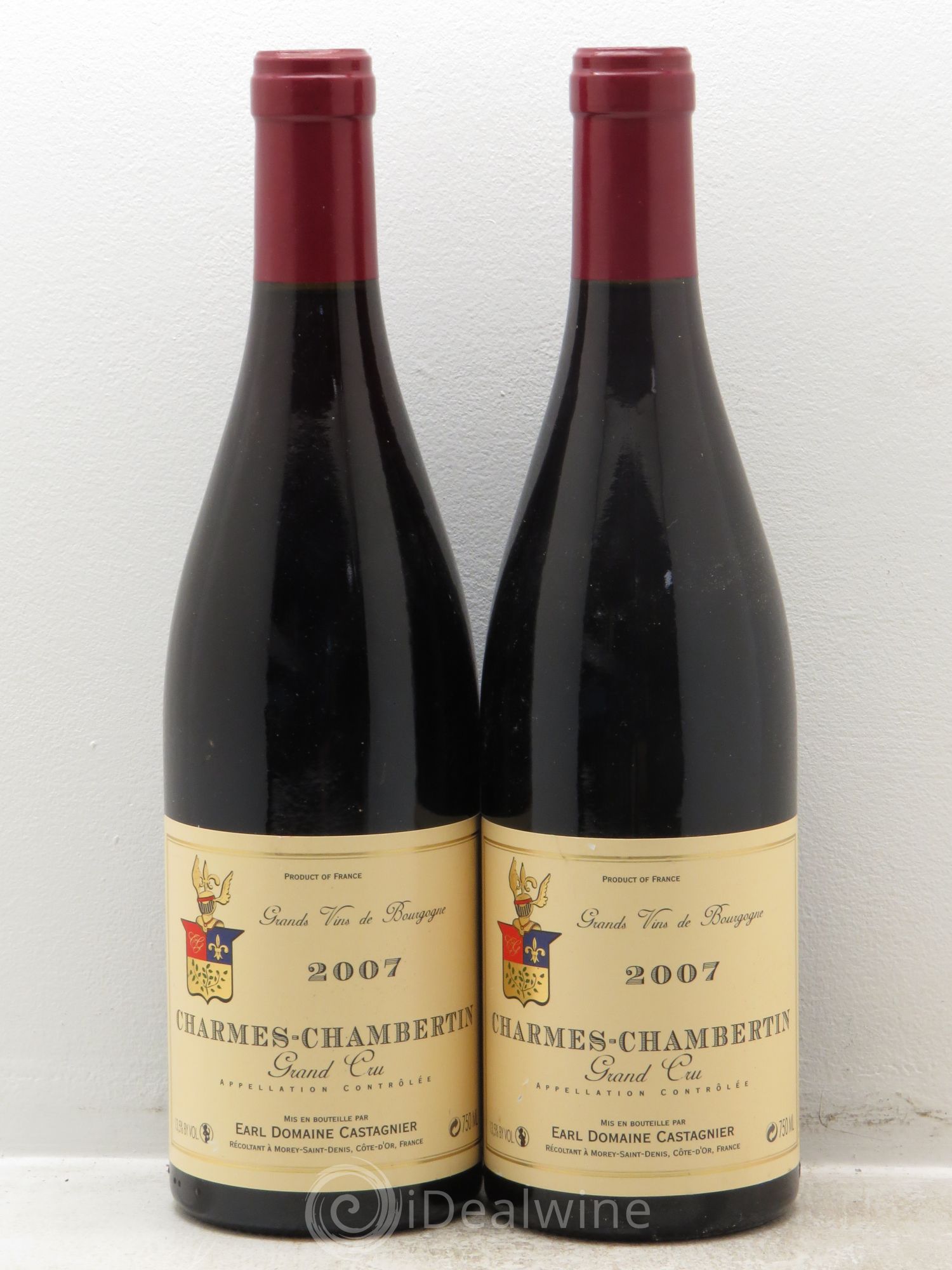 Charmes-Chambertin Grand Cru Domaine Castagnier 2007 - Lot de 2 bouteilles - 0