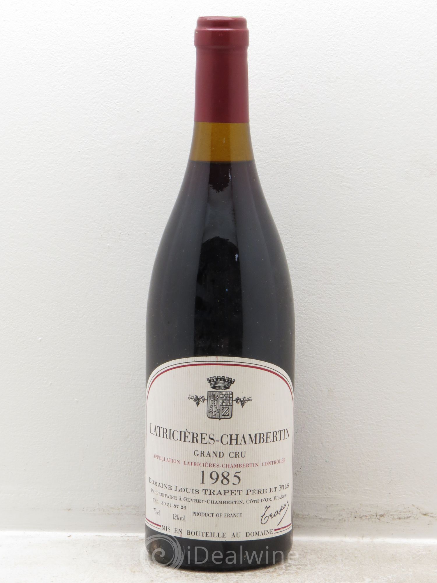 Latricières-Chambertin Grand Cru Domaine Trapet 1985 - Lot de 1 bouteille - 0