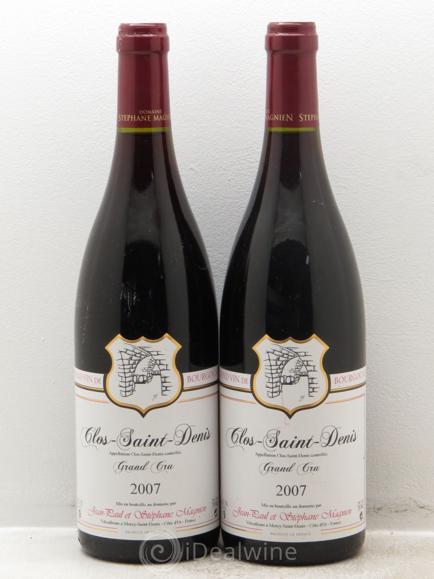 Clos Saint-Denis Grand Cru Stéphane et Jean-Paul Magnien 2007 - Lot de 2 bouteilles - 0
