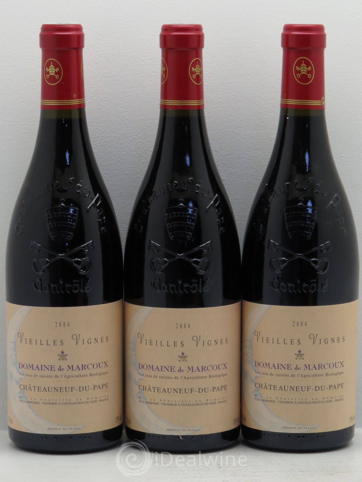 Châteauneuf-du-Pape Vieilles Vignes Marcoux (Domaine de) 2004 - Lot de 3 bouteilles - 0