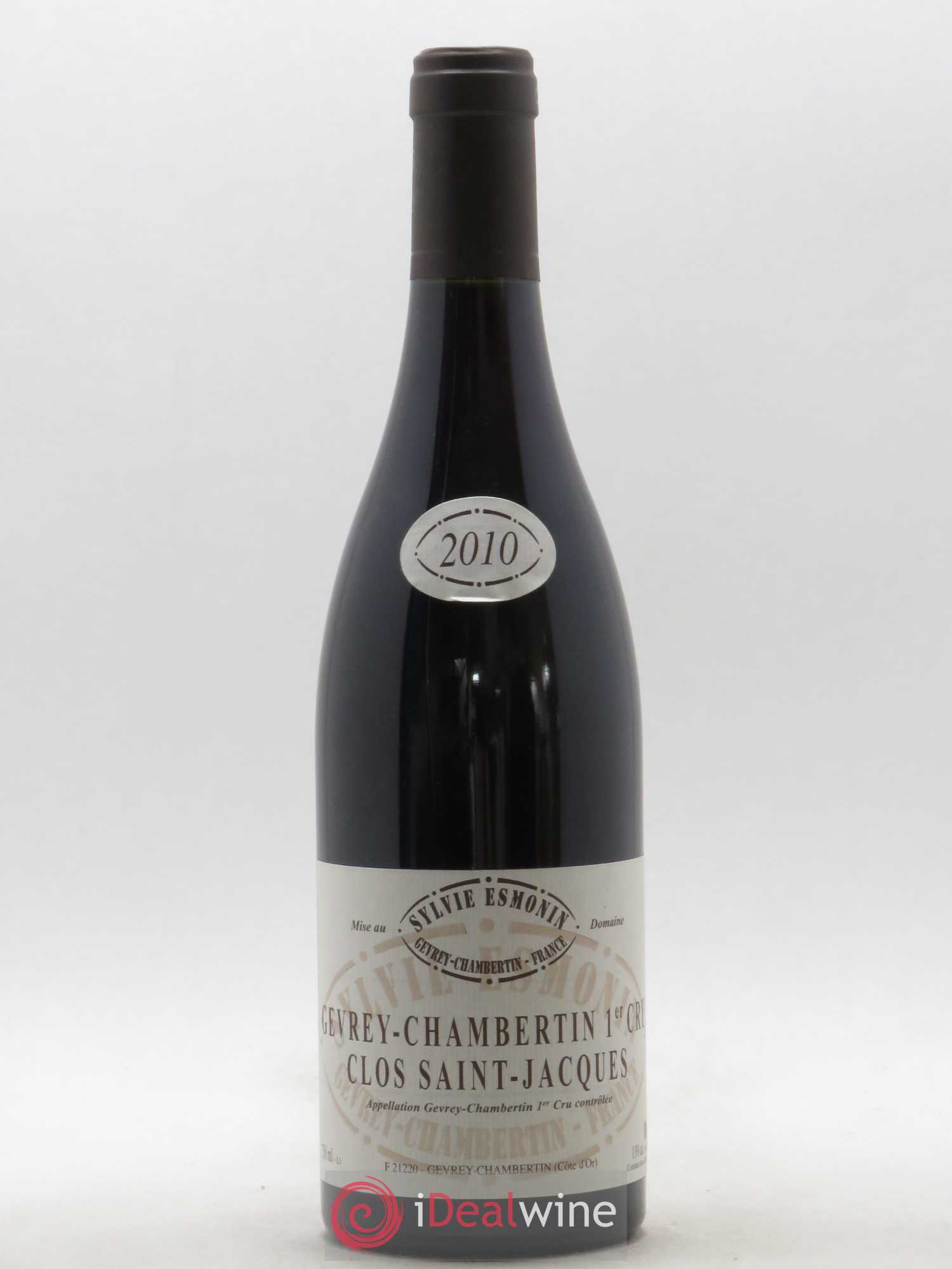 Gevrey-Chambertin 1er Cru Clos Saint Jacques Sylvie Esmonin 2010 - Lot de 1 bouteille - 0