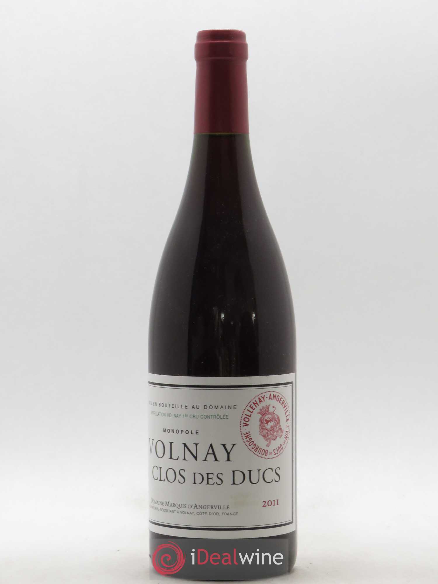 Volnay 1er Cru Clos des Ducs Marquis d'Angerville (Domaine) 2011 - Lot de 1 bouteille - 0