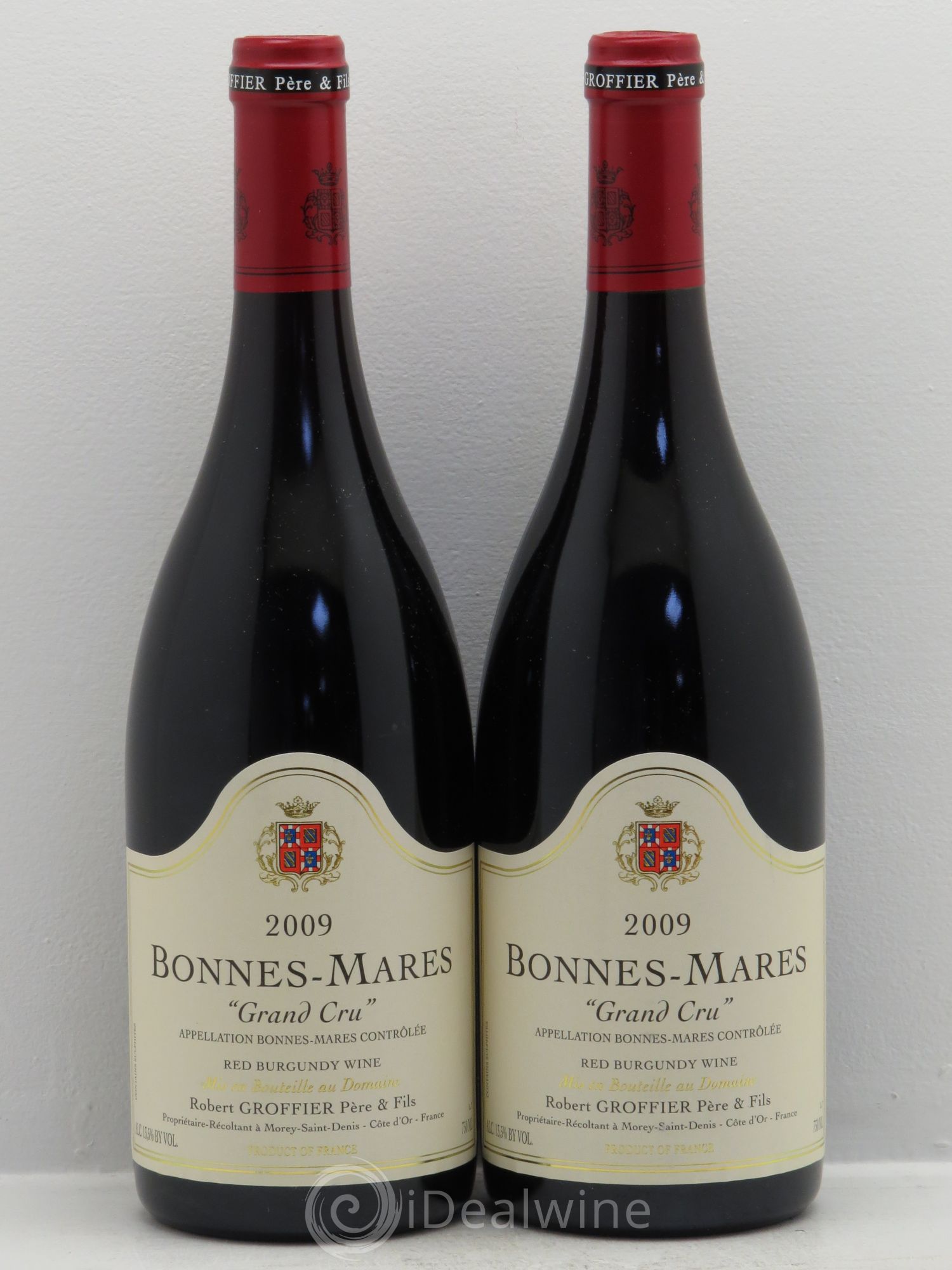 Bonnes-Mares Grand Cru Robert Groffier Père & Fils (Domaine) 2009 - Lot de 2 bouteilles - 0