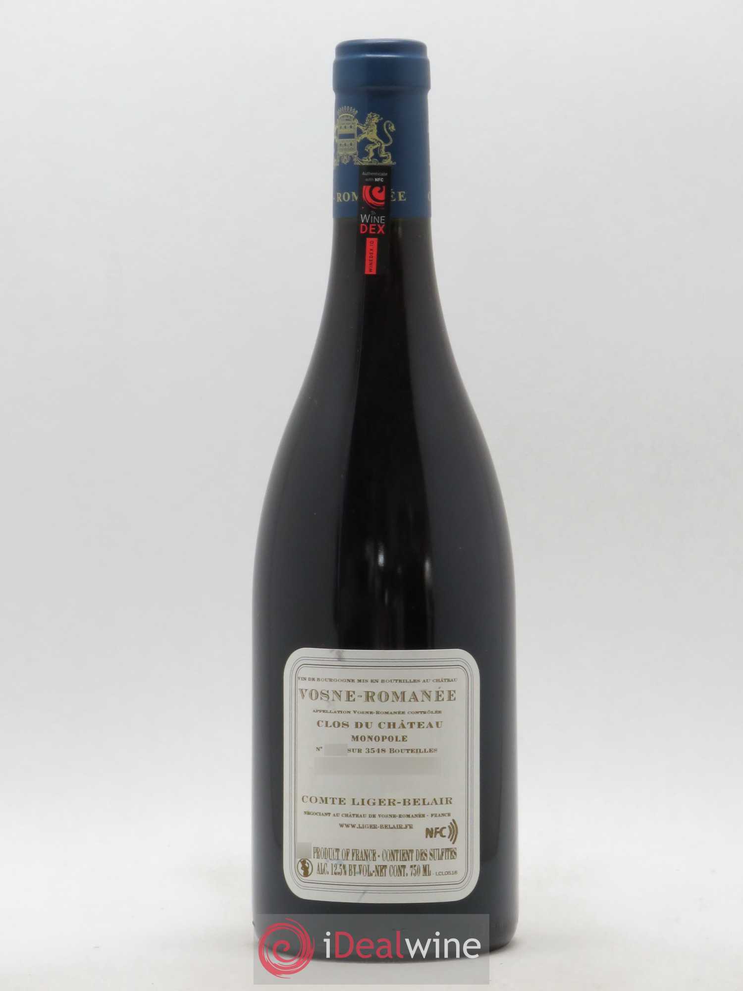 Vosne-Romanée Clos du Château Comte Liger-Belair (Domaine du) 2016 - Posten von 1 Flasche - 1