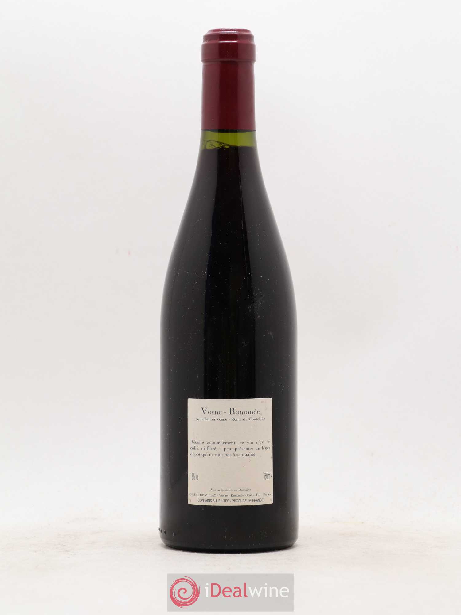 Vosne-Romanée Vieilles Vignes Cécile Tremblay 2005 - Lot de 1 bouteille - 1