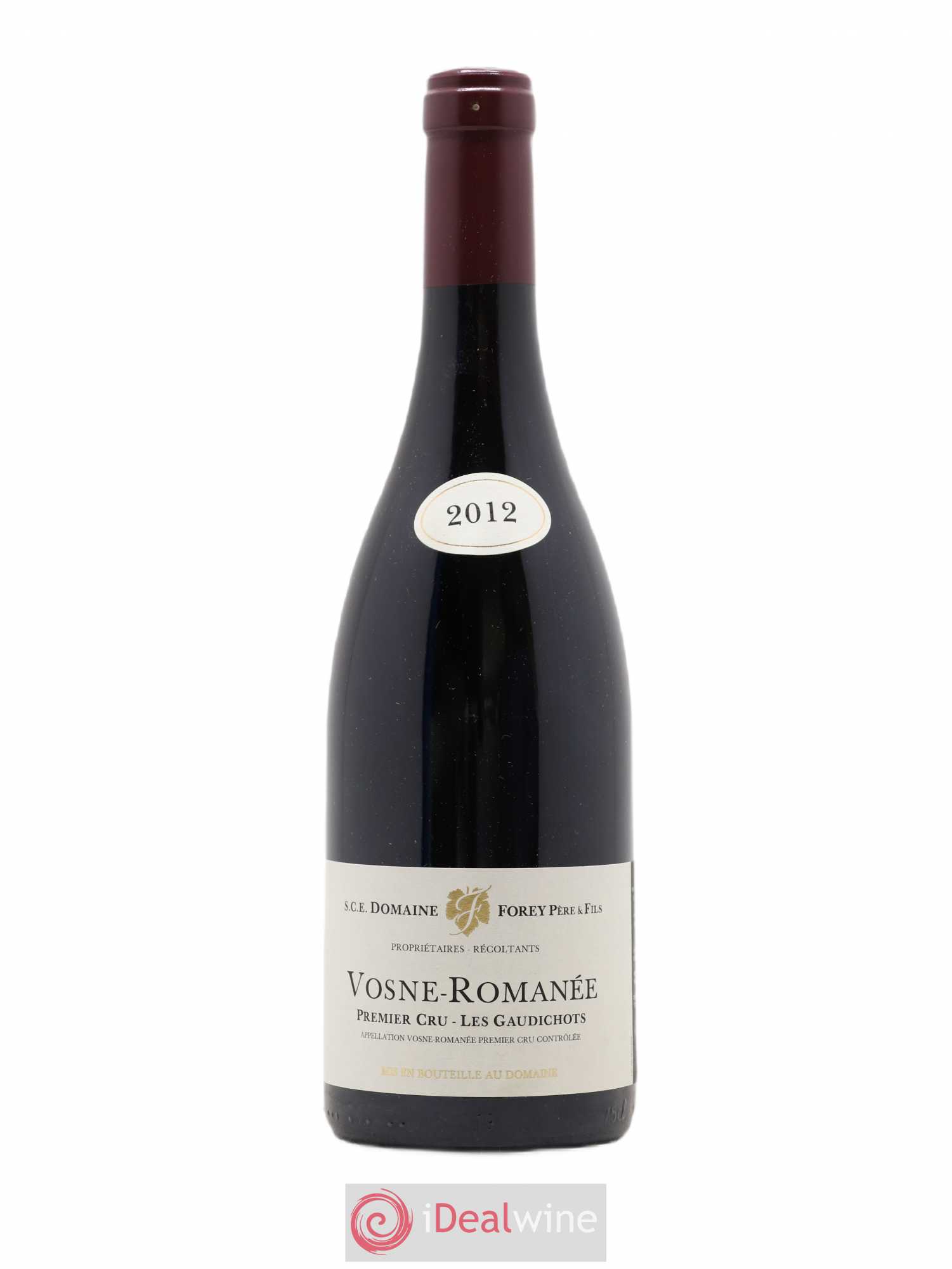 Vosne-Romanée 1er Cru Les Gaudichots Forey Père et Fils (Domaine) (sans prix de réserve) 2012 - Lot de 1 bouteille - 0