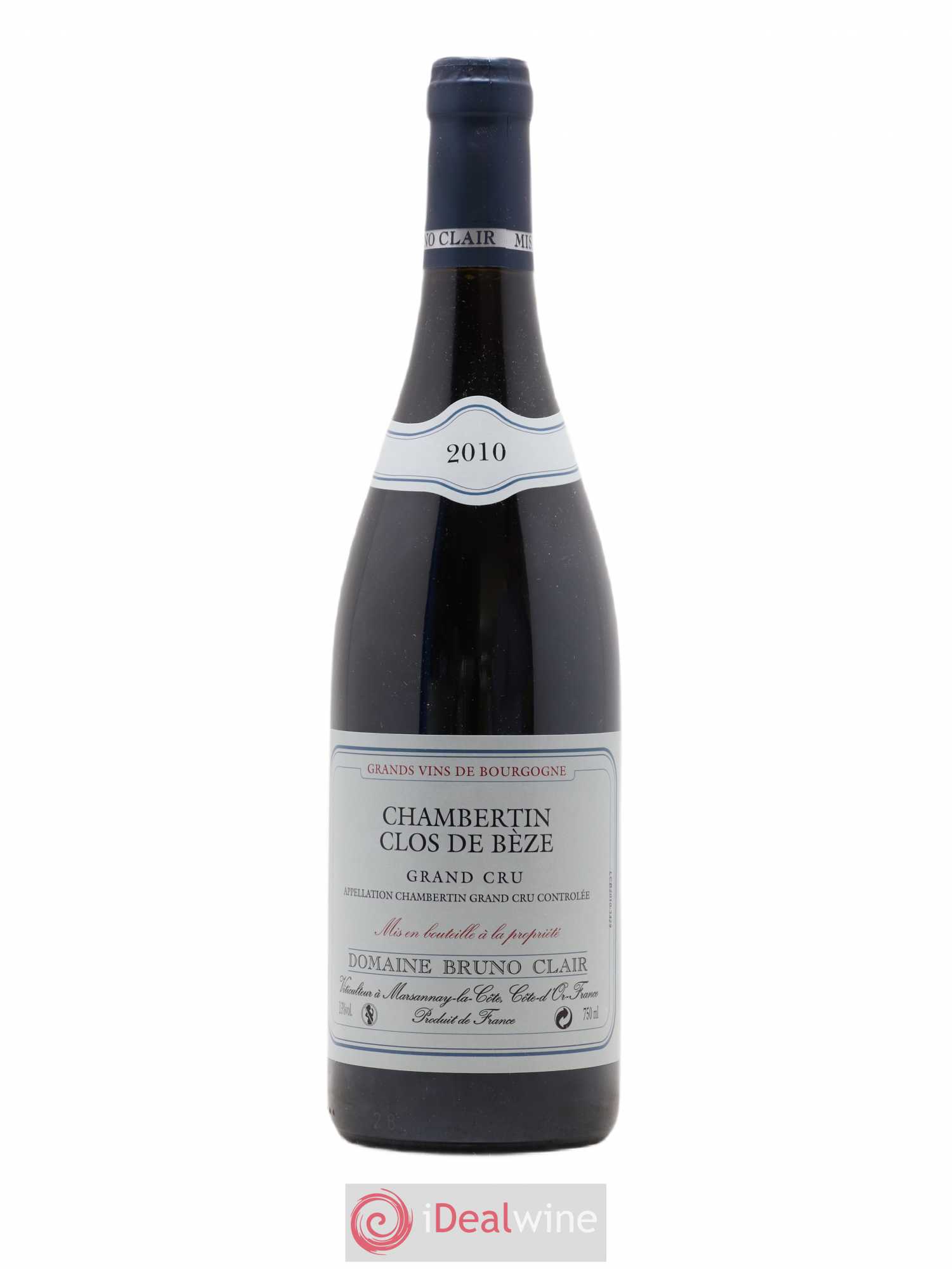 Chambertin Clos de Bèze Grand Cru Bruno Clair (Domaine) 2010 - Lot de 1 bouteille - 0