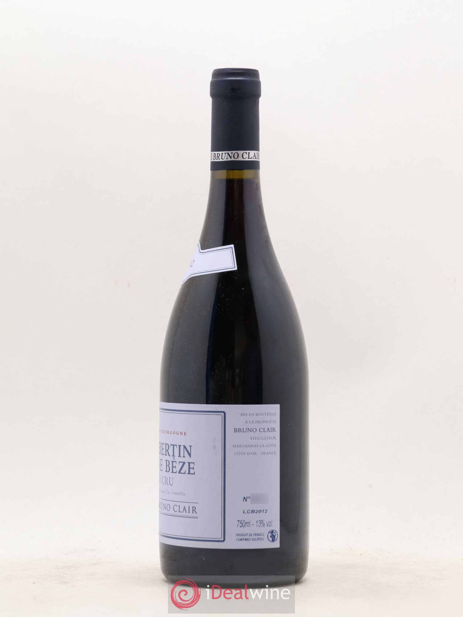Chambertin Clos de Bèze Grand Cru Bruno Clair (Domaine) 2012 - Lot de 1 bouteille - 1