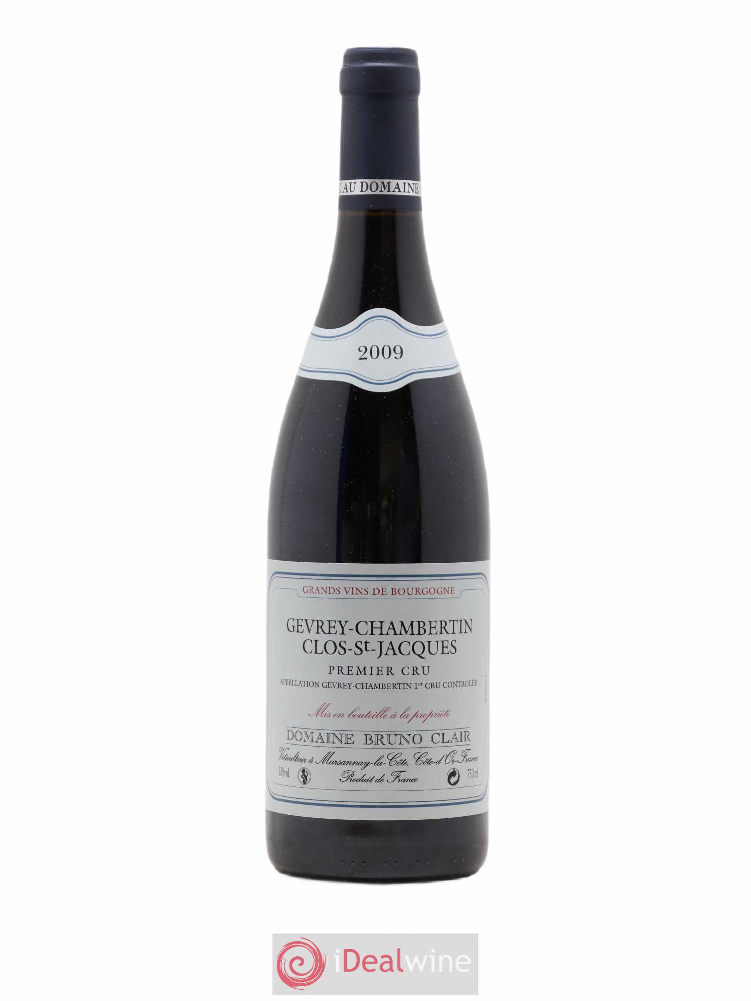 Gevrey-Chambertin 1er Cru Clos Saint-Jacques Bruno Clair (Domaine) 2009 - Lot de 1 bouteille - 0