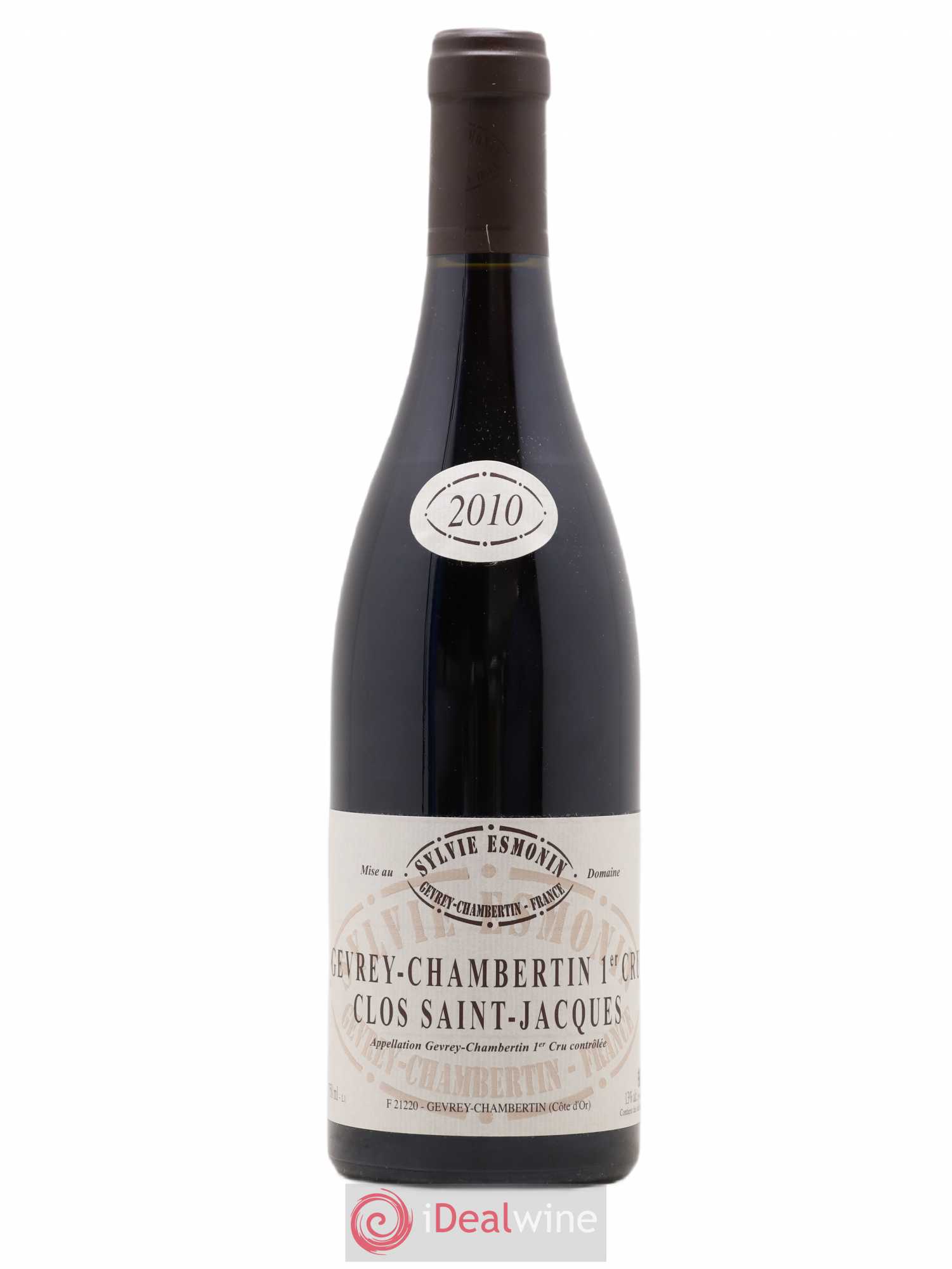 Gevrey-Chambertin 1er Cru Clos Saint Jacques Sylvie Esmonin 2010 - Lot de 1 bouteille - 0