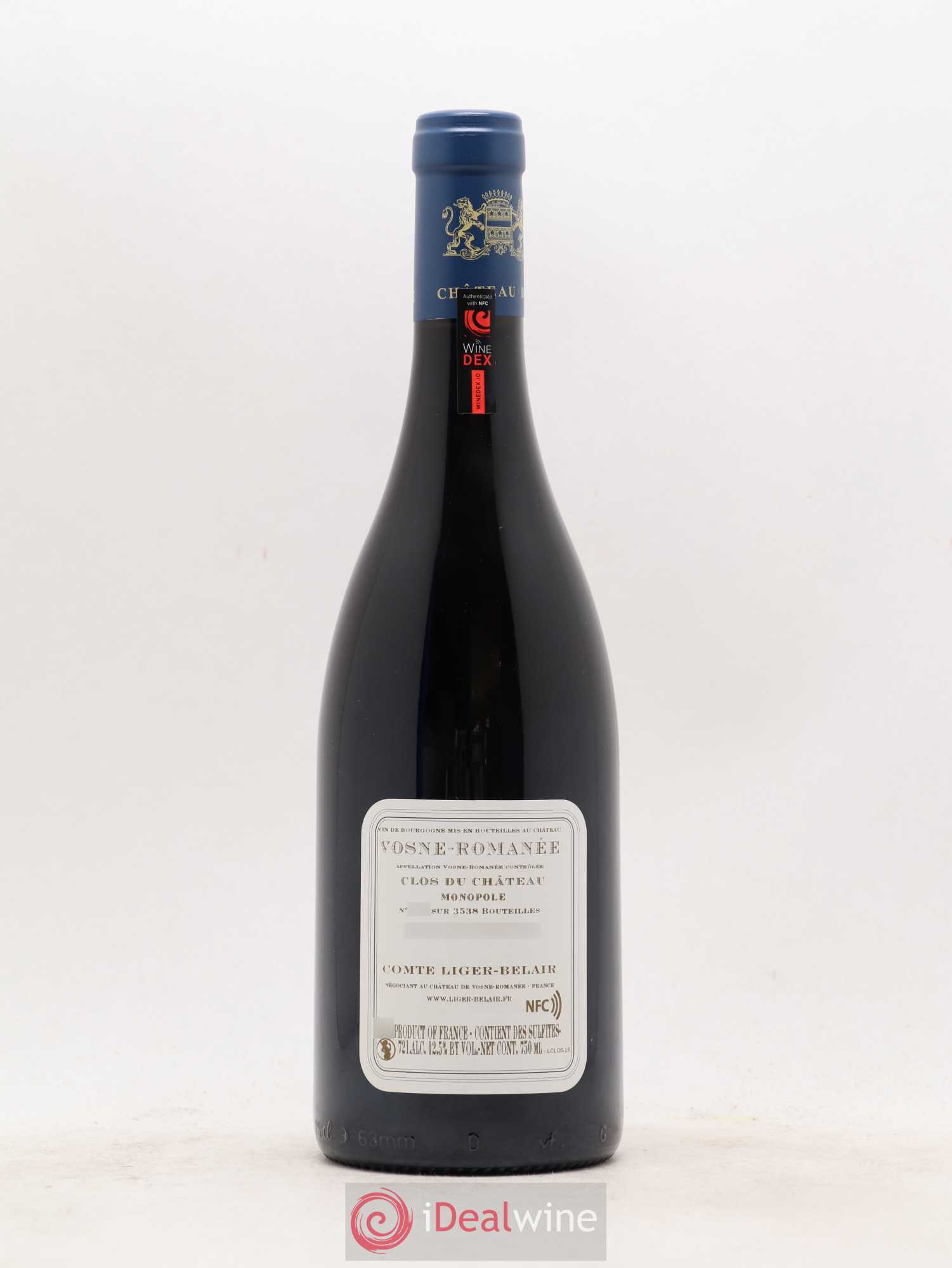Vosne-Romanée Clos du Château Comte Liger-Belair (Domaine du) 2018 - Lot de 1 bouteille - 1