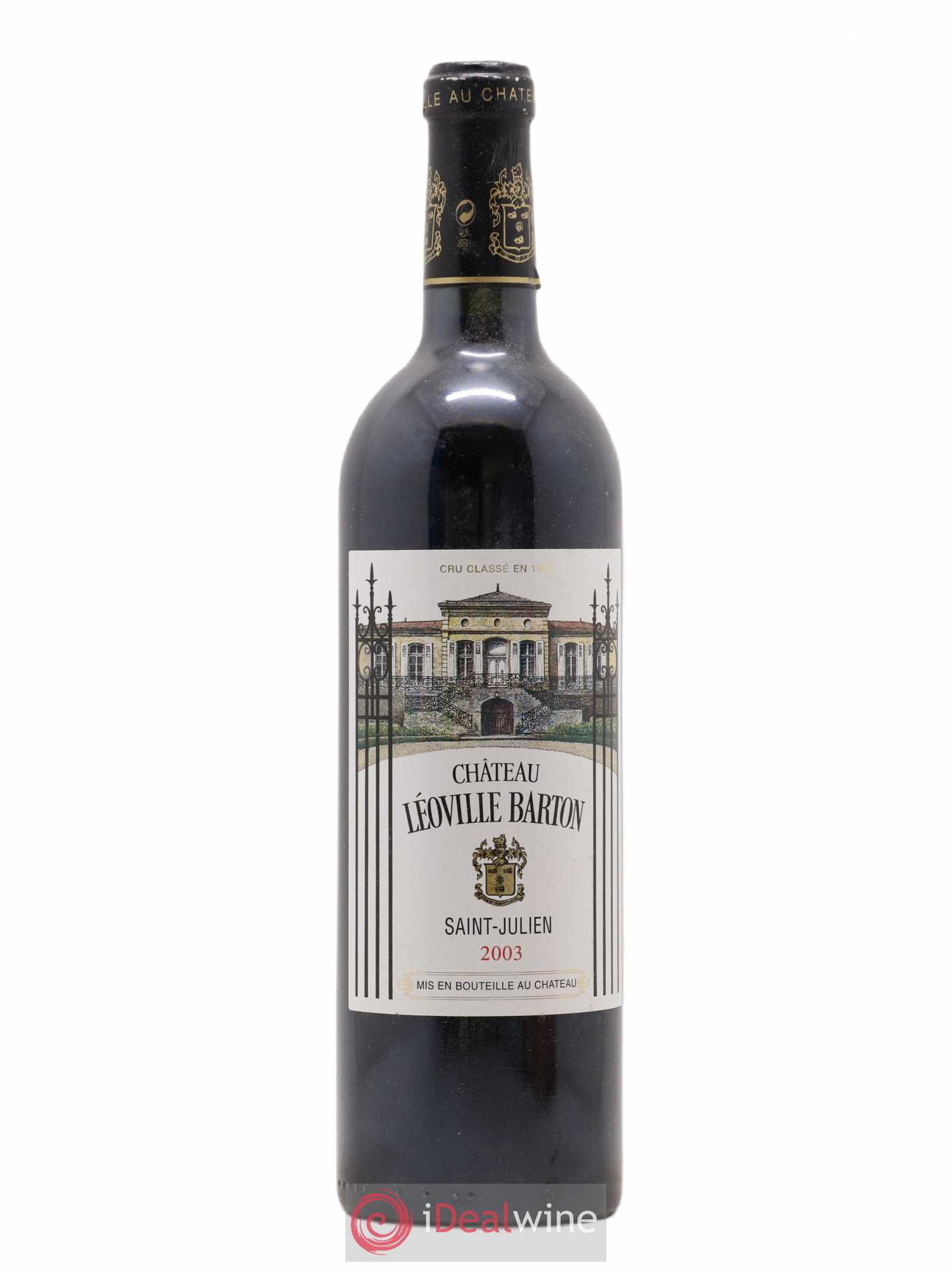 Château Léoville Barton 2ème Grand Cru Classé 2003 - Lot de 1 bouteille - 0
