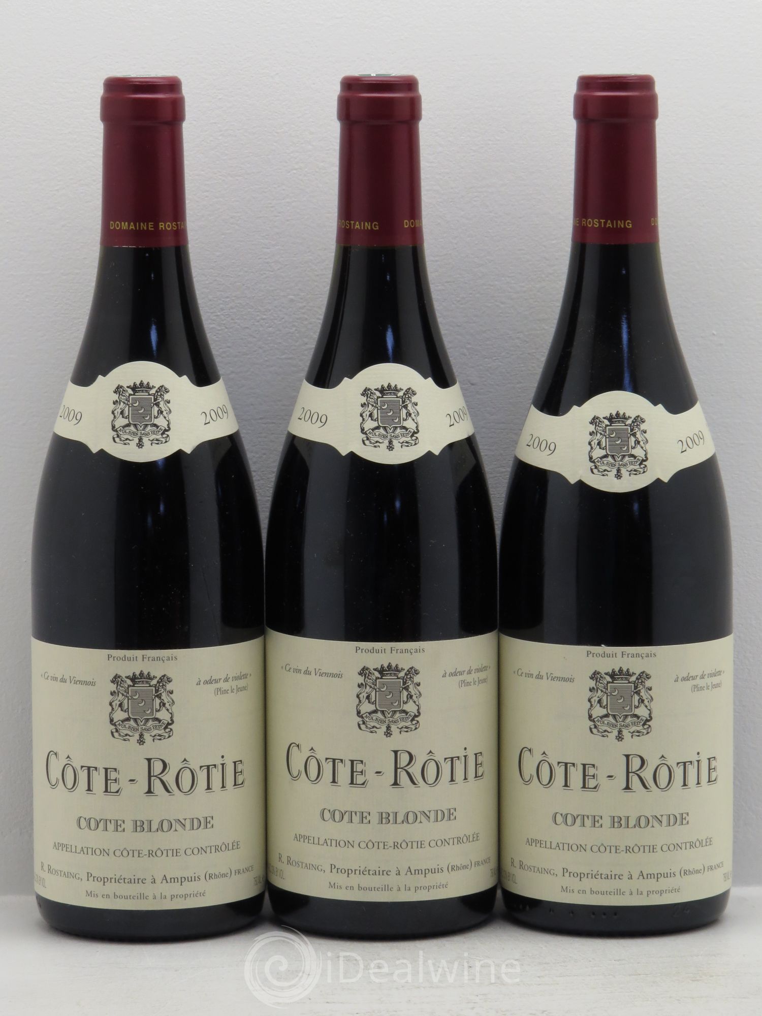 Côte-Rôtie Côte Blonde René Rostaing 2009 - Lot of 3 bottles - 0