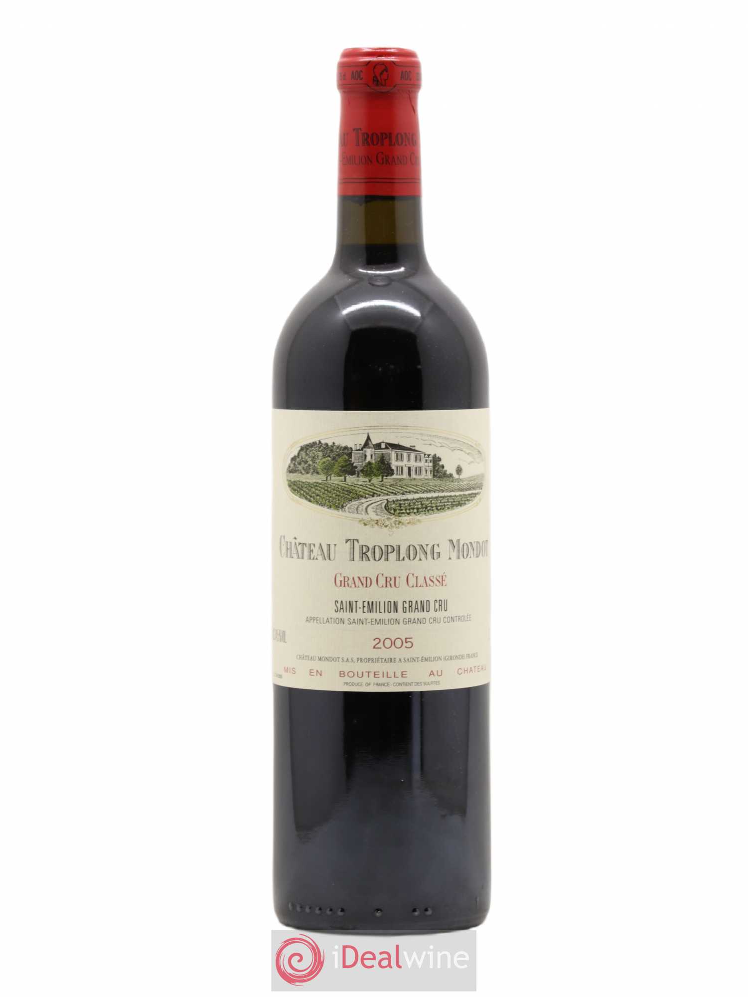 Château Troplong Mondot 1er Grand Cru Classé B 2005 - Lot de 1 bouteille - 0