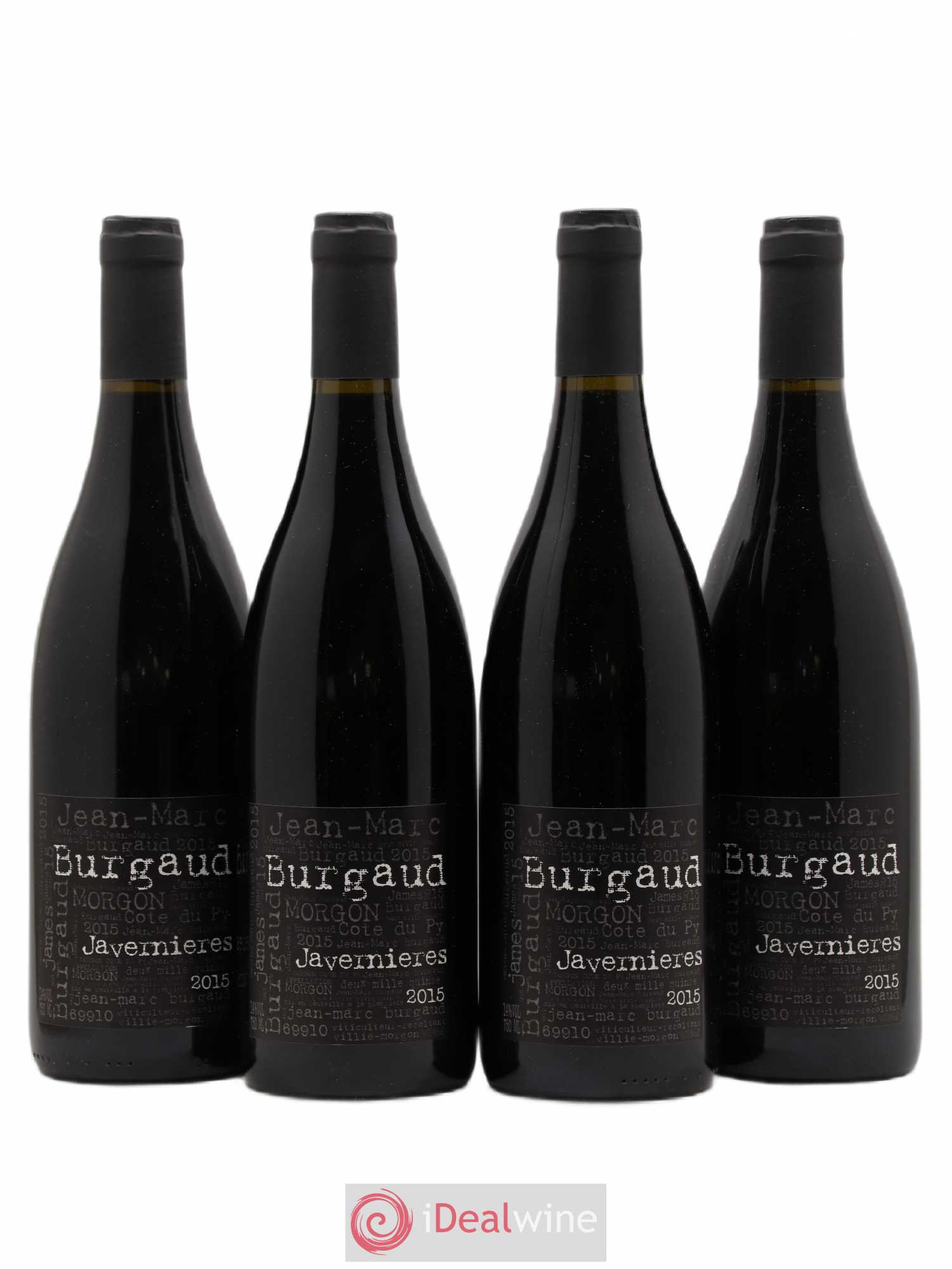 Morgon Côte du Py Javernières Jean-Marc Burgaud (Domaine) (sans prix de réserve) 2015 - Lot de 4 bouteilles - 0