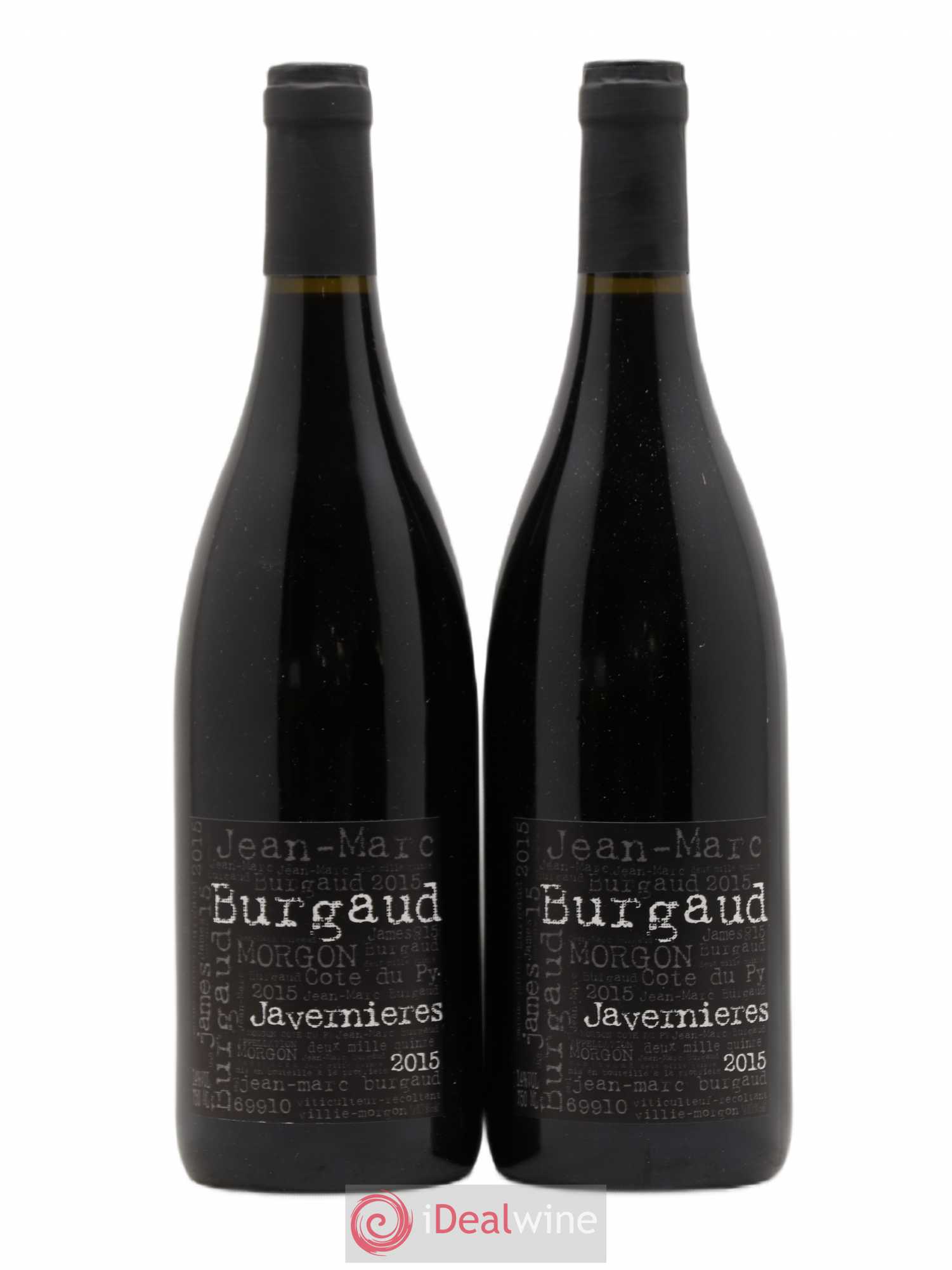 Morgon Côte du Py Javernières Jean-Marc Burgaud (Domaine) 2015 - Lot de 2 bouteilles - 0