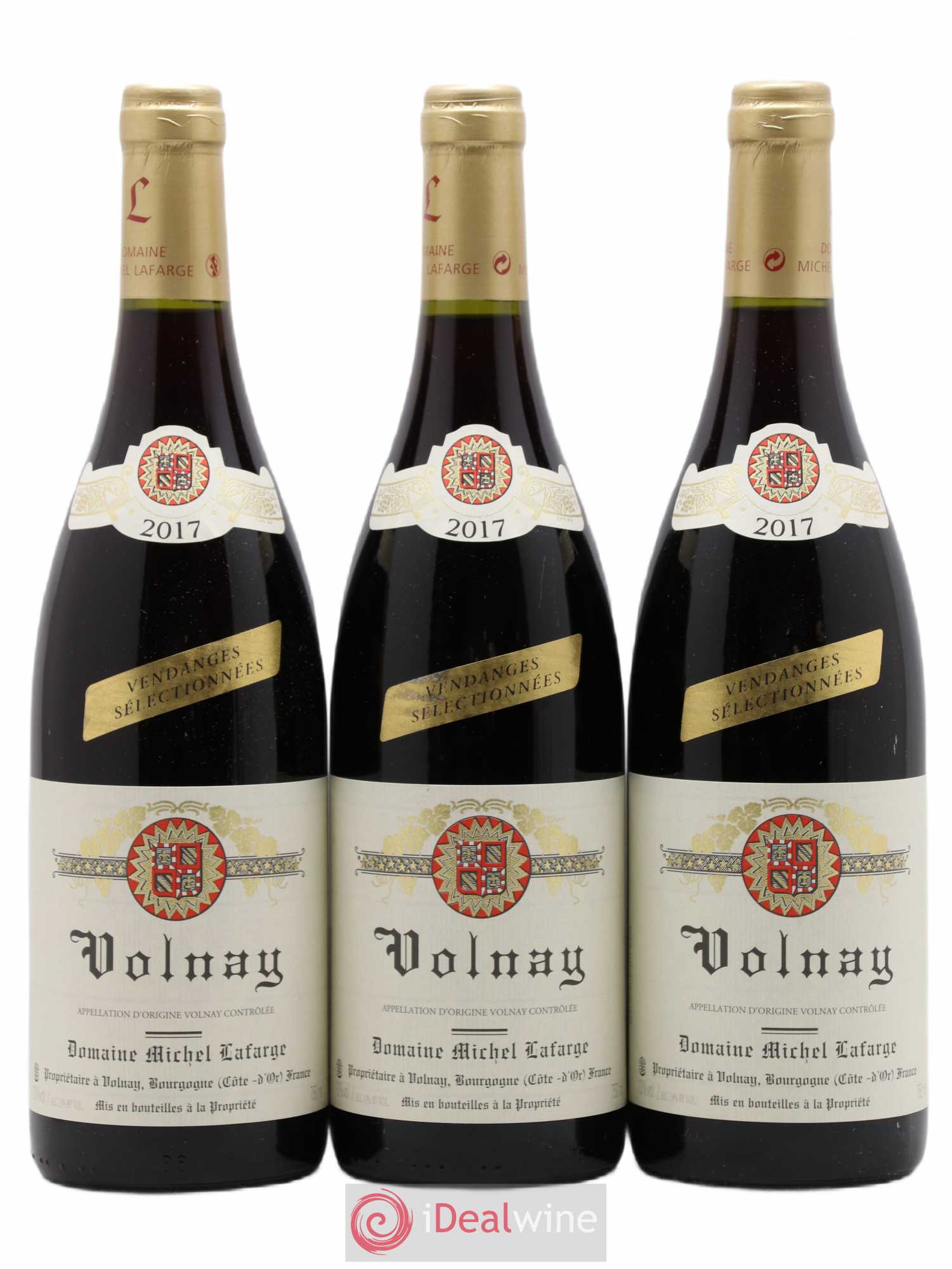 Volnay Vendanges sélectionnées Lafarge (Domaine) 2017 - Lot de 3 bouteilles - 0