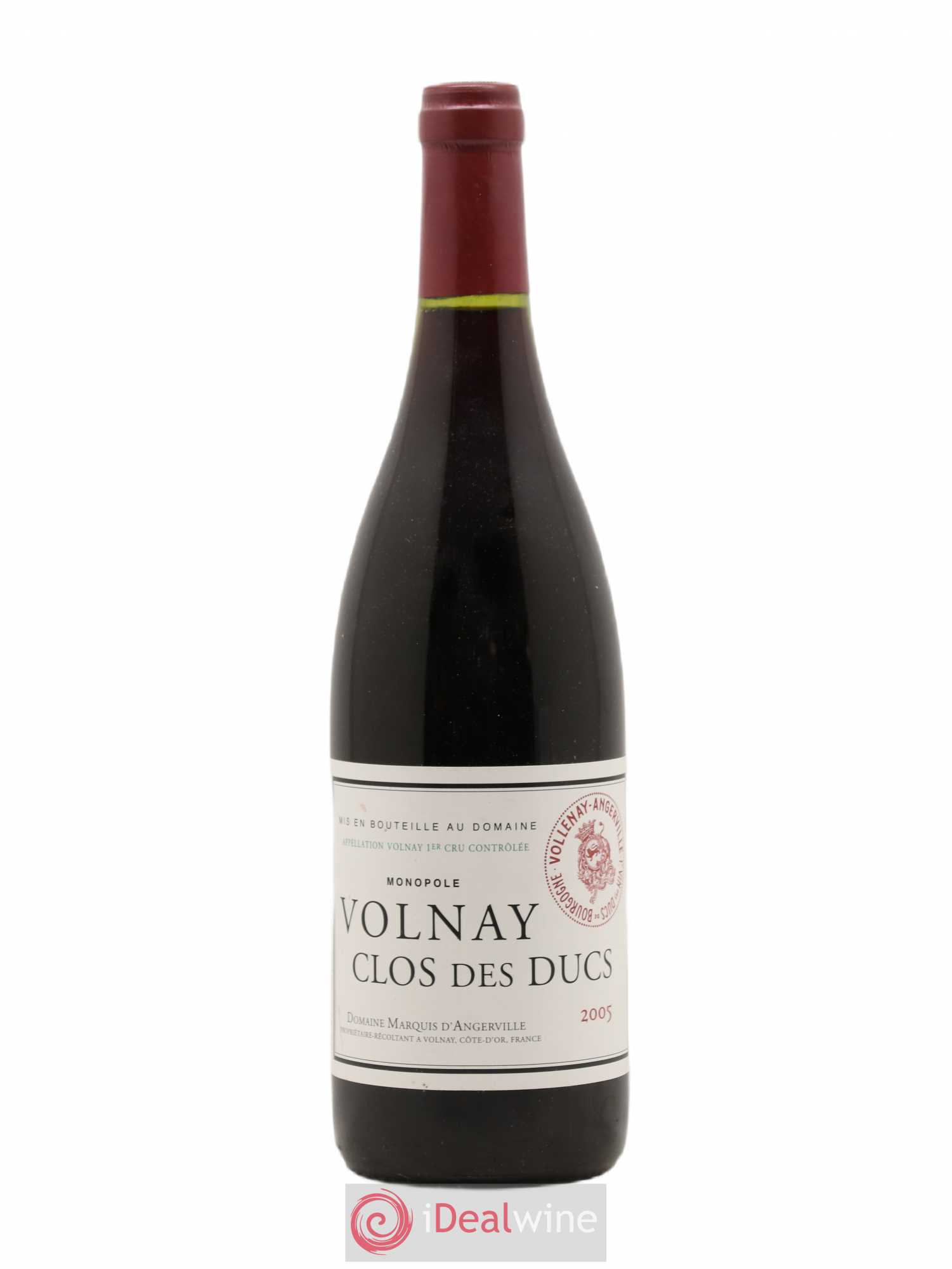 Volnay 1er Cru Clos des Ducs Marquis d'Angerville (Domaine) 2005 - Lot de 1 bouteille - 0